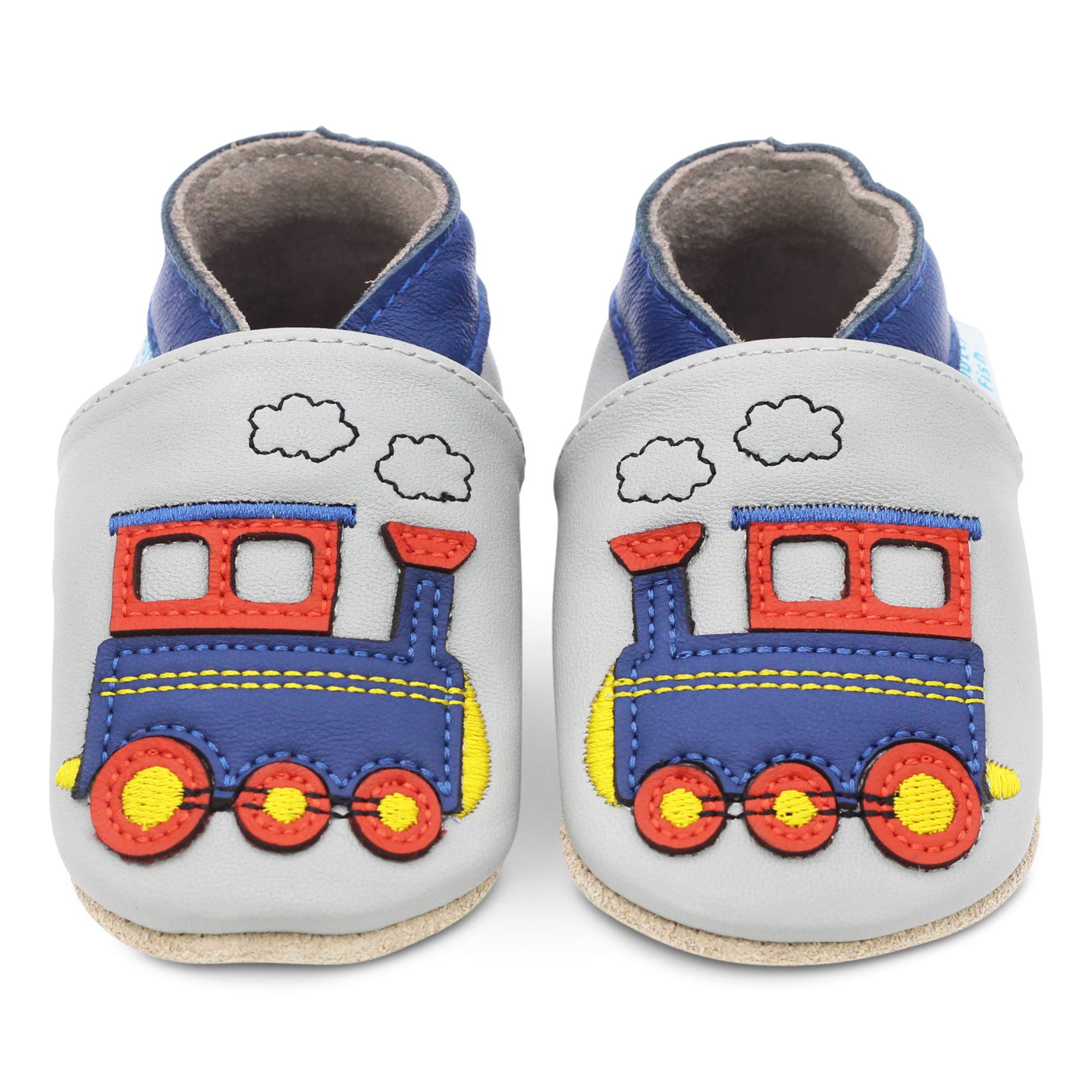 Dotty Fish Calzado Minimalista para bebés y niños. Zapatos Unisex de Piel Suave con Suela Antideslizante. Ligeros, Flexibles, Respirable y aprobados por podólogos. Tobillo elástico. De 0 a 4 años — view 24