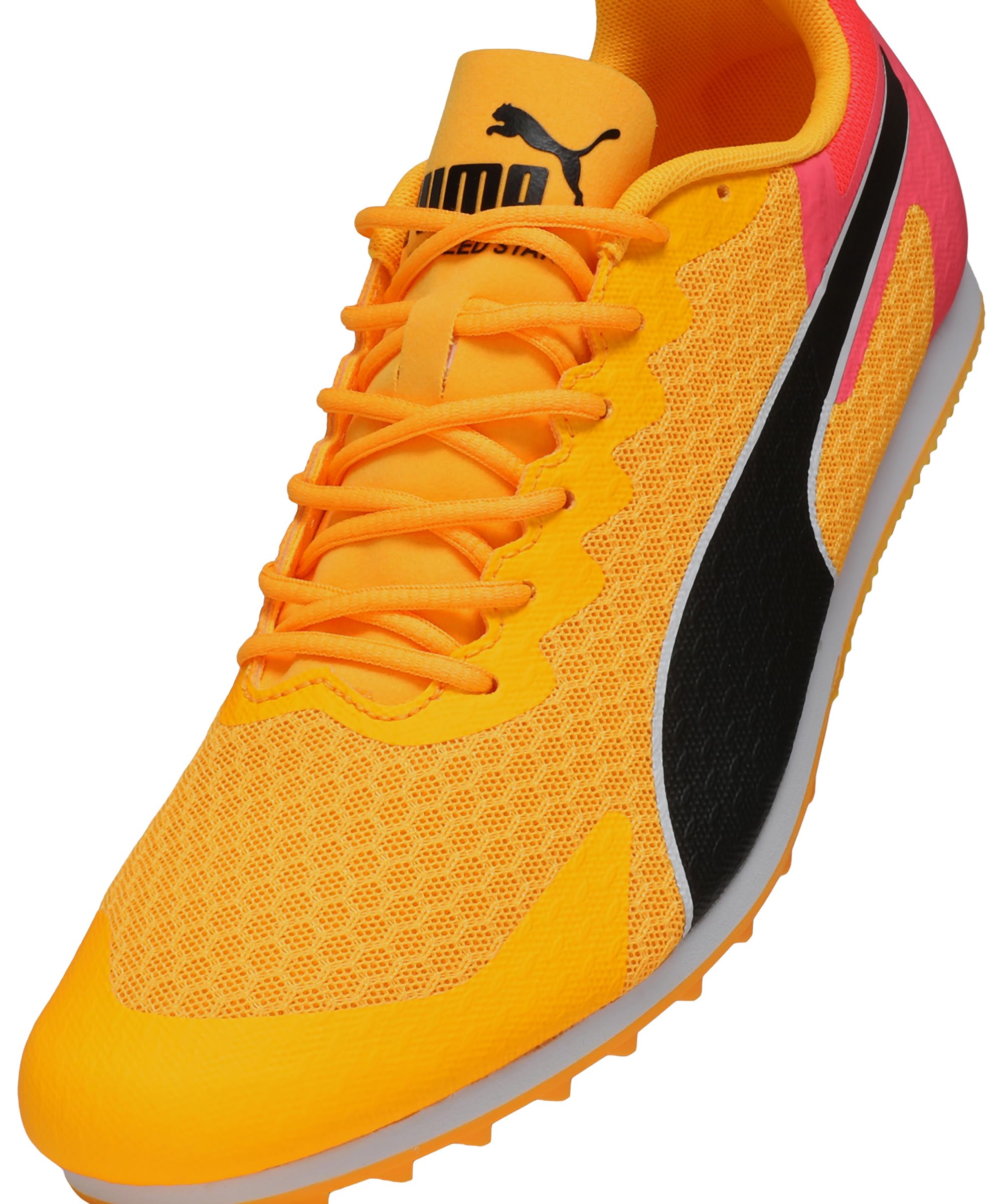 Puma Unisex Evospeed Star 9 Laufschuhe Spikeschuh Sun Stream-Sunset Glow-Puma Black - Orange 43