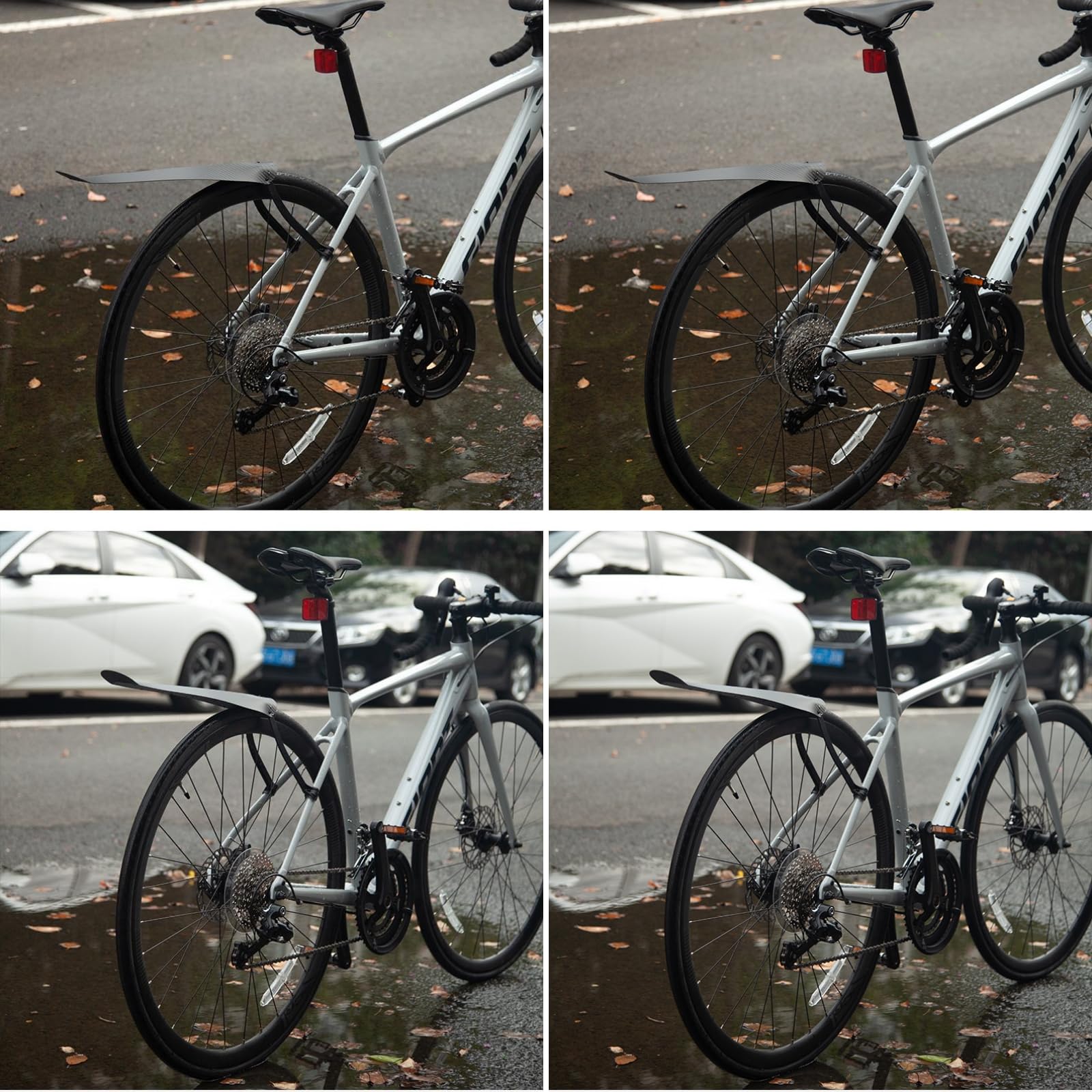 Fahrrad-Schutzblech, verstellbar, für Rennrad, Mountainbike, Fahrradreifen, hinten, Kotflügel, faltbar und leicht
