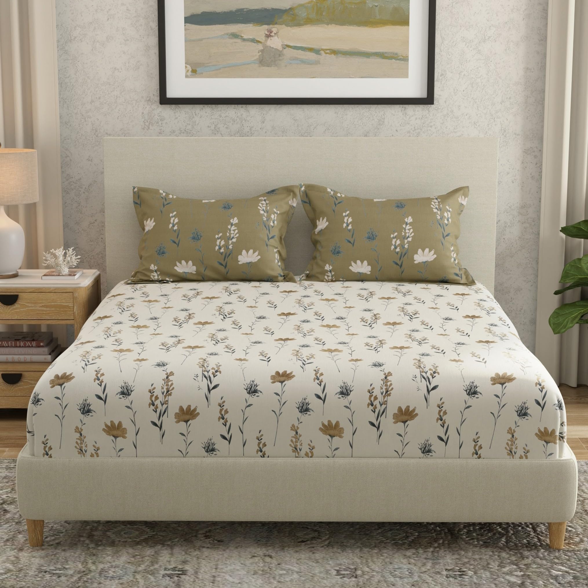 HUESLAND Cotton Bed Sheet Set - King Size -20 HUESLAND Cotton Bed Sheet Set - King Size -20