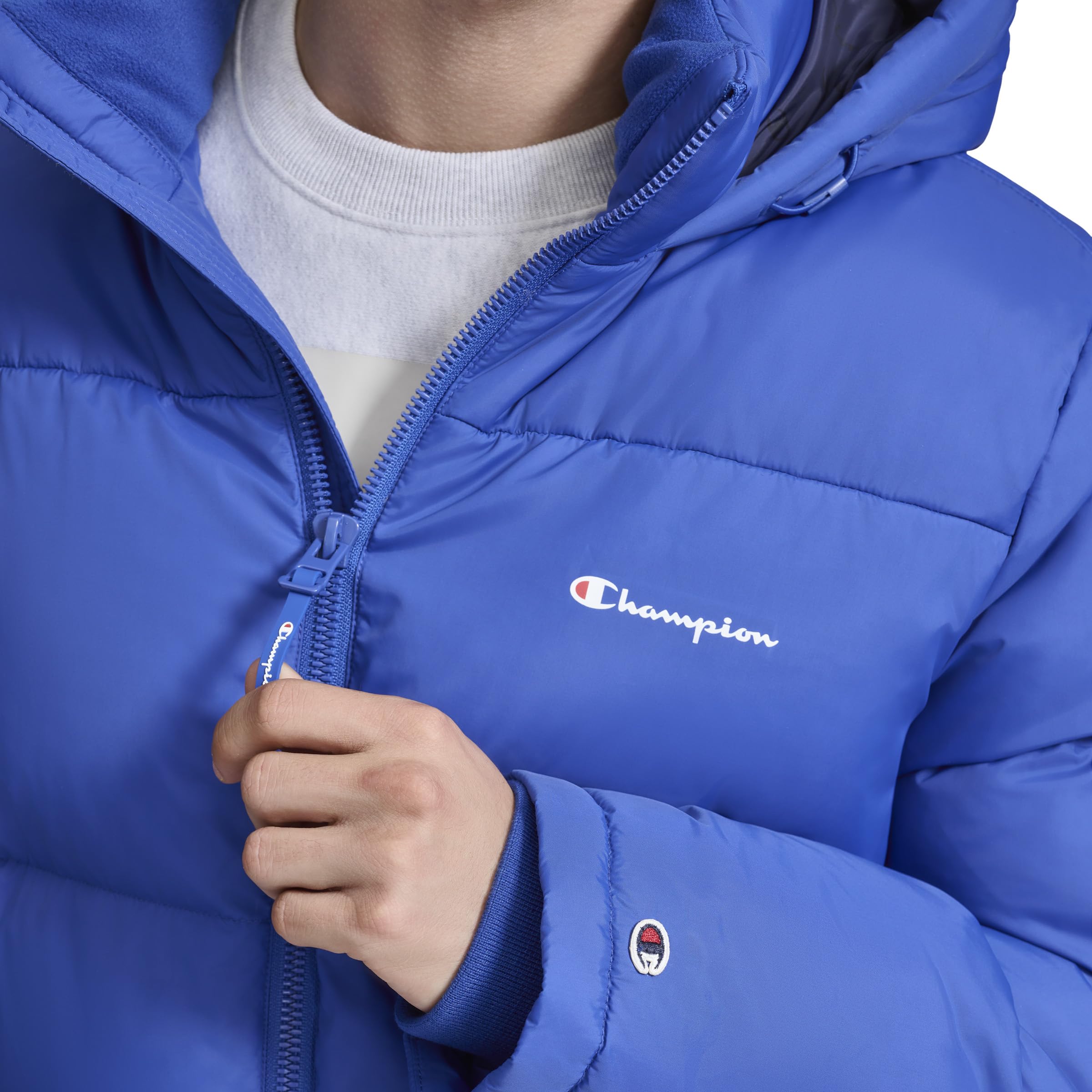 Champion Men's Quilted Hooded Puffer Giacca Uomo