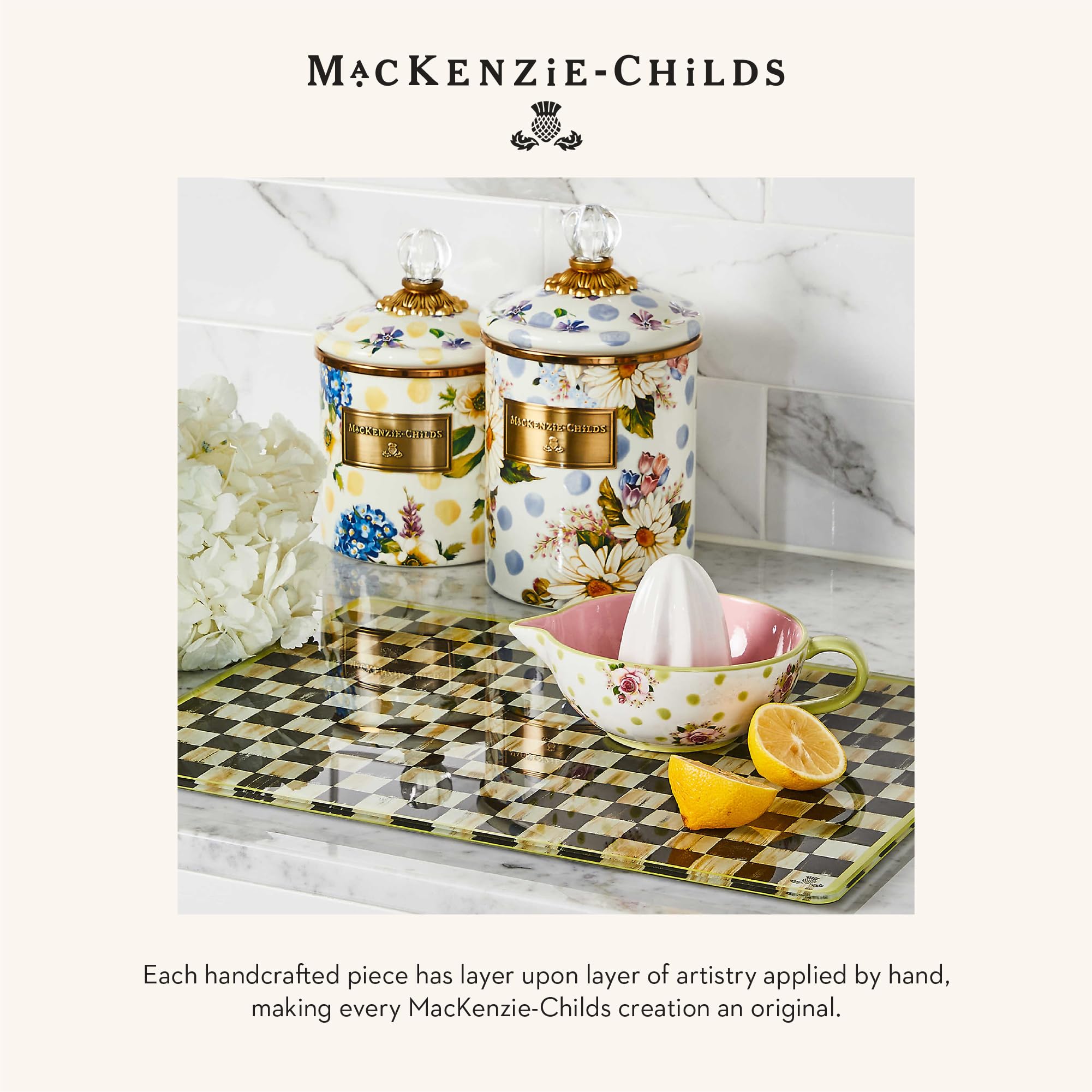 【新品】人気❣️マッケンジーチャイルズ　Mackenzie キャニスターＳ MACKENZiE-CHiLDS(マッケンジーチャイルズ) 容器・ストッカー