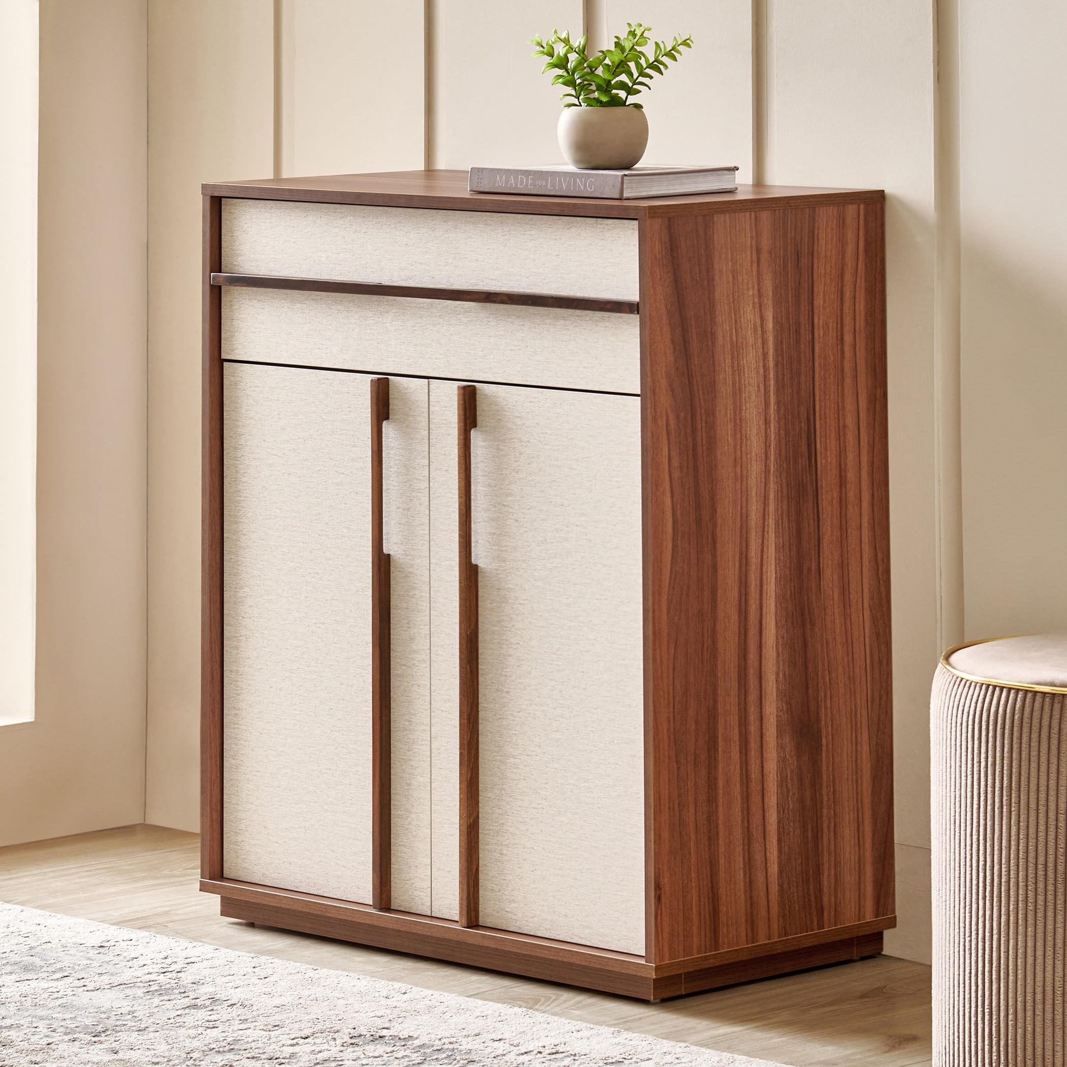 Home Centre Shoji Small Shoe Rack | Engineered Wood | Brown-image-18
