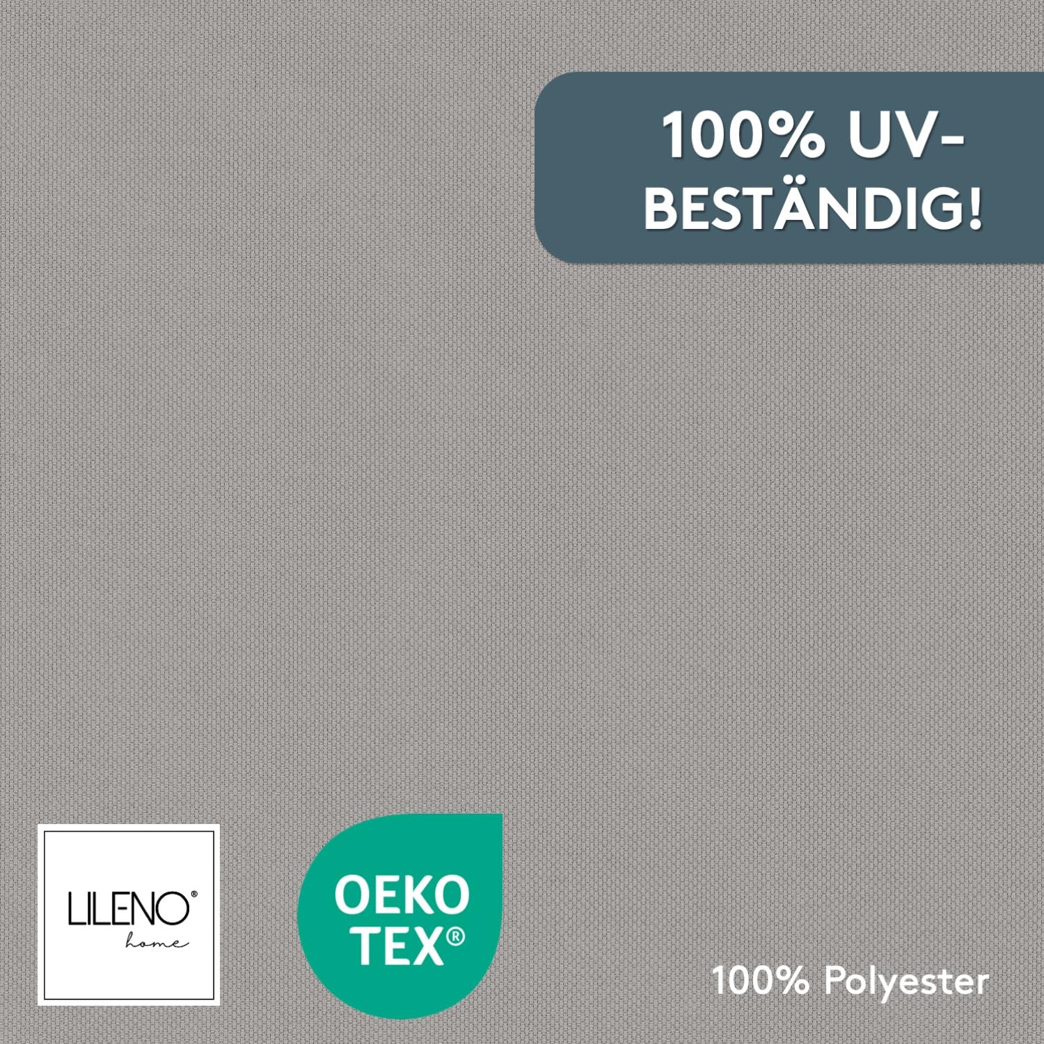 LILENO HOME MIA Cuscini per sedia da giardino set da 2 pezzi con schienale alto grigio