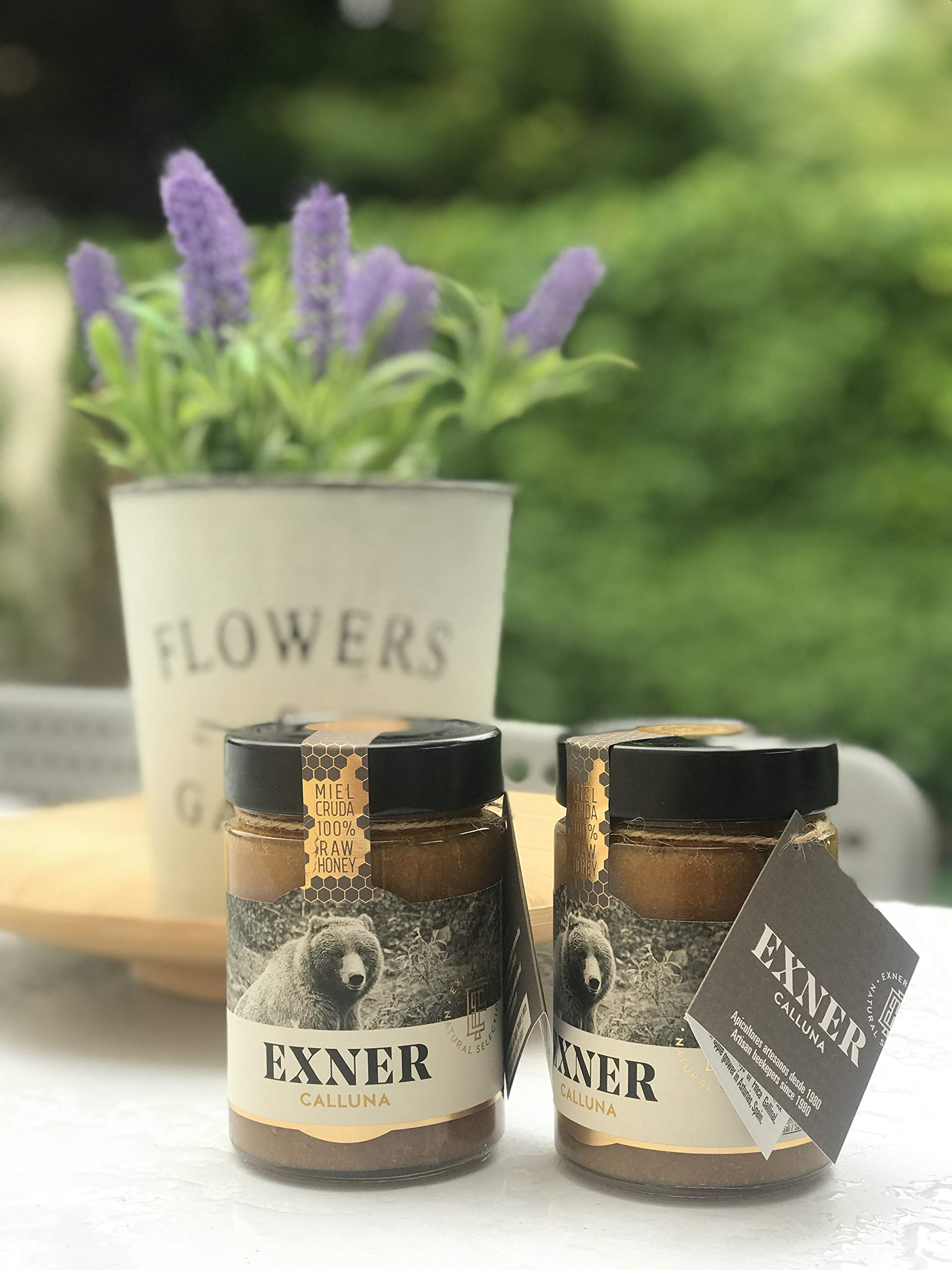 EXNER Miel de CALLUNA (Brezo) - 100% Pura y Artesana - 420 gr - Sin filtrar, Sin pasteurizar, Sin gluten (2)