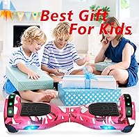 Vista 9 de UNI-SUN Self Balancing Scooter for Kids, 6.5" Two Wheels Scooter with Bluetooth and Lights for Girls Boys Kids Adults