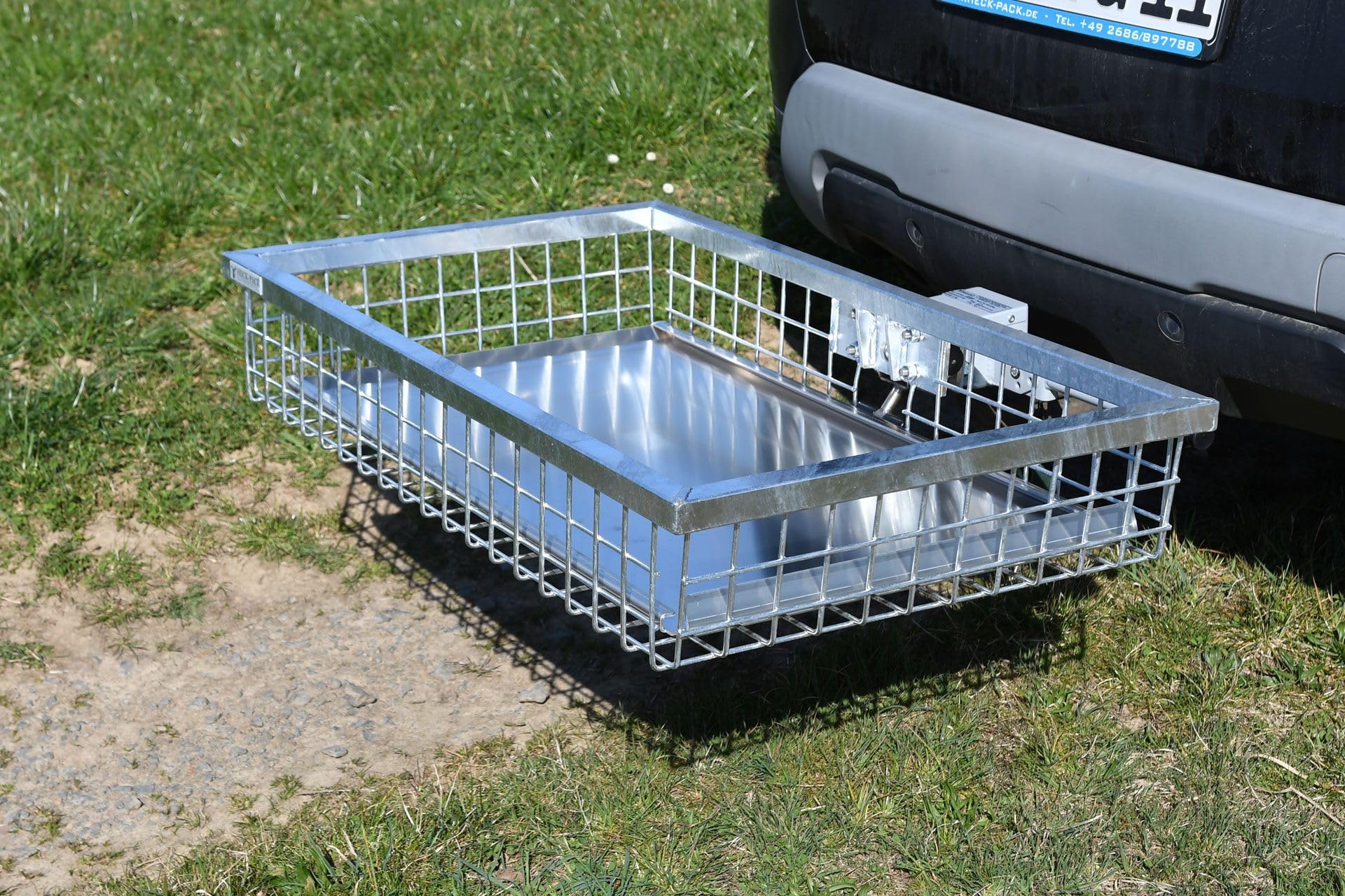 Heck-Pack Rampa górska, rampa załadunkowa, rampa, pomoc do załadunku z blachy aluminiowej (do bagażnika tylnego 600 mm)