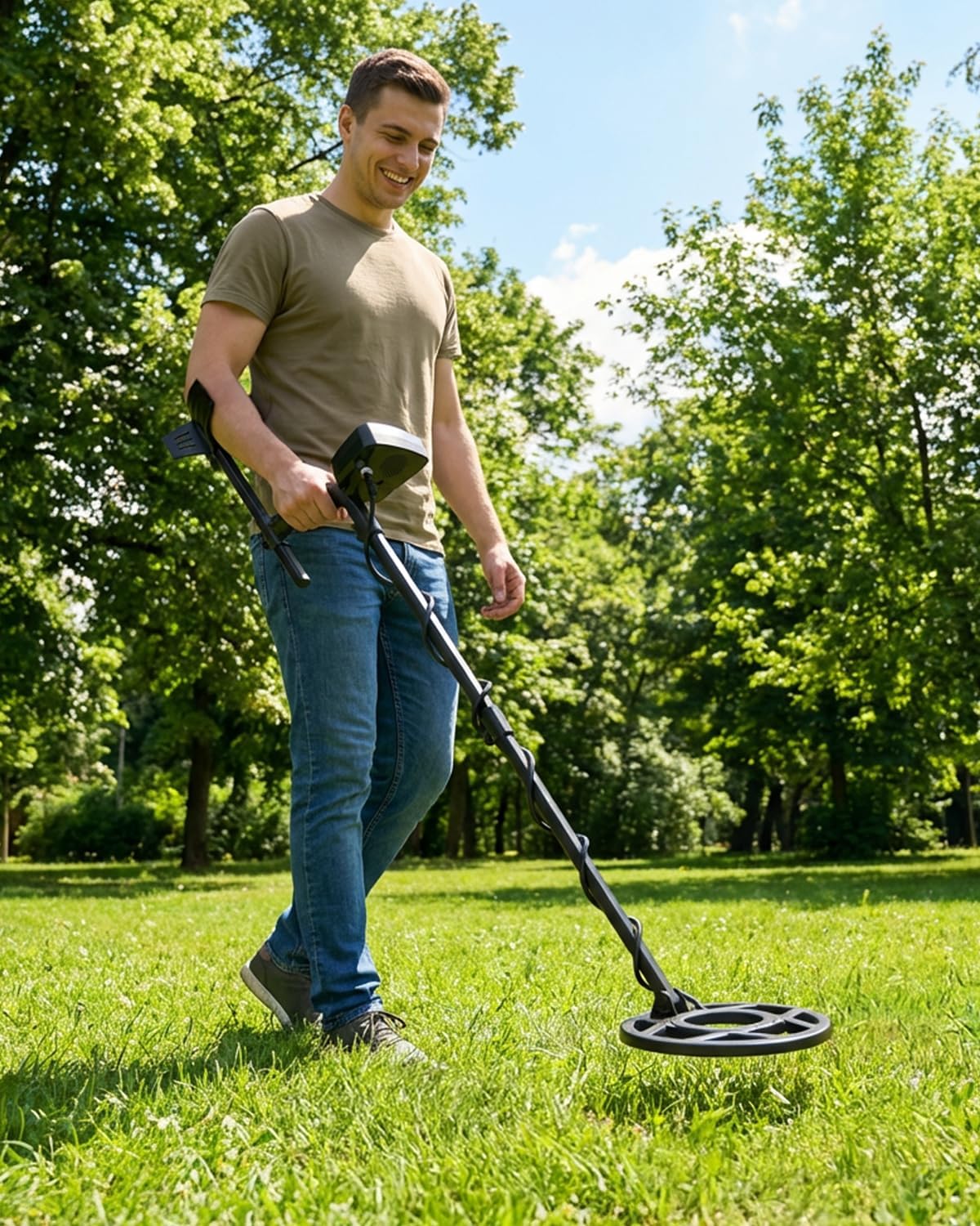 GDDREAM Metal Detector for Adults – High Accuracy, 4 Professional Modes, 10" IP68 Waterproof Coil, New Advanced DSP Chip for Gold, Silver, Beach & Treasure Hunting