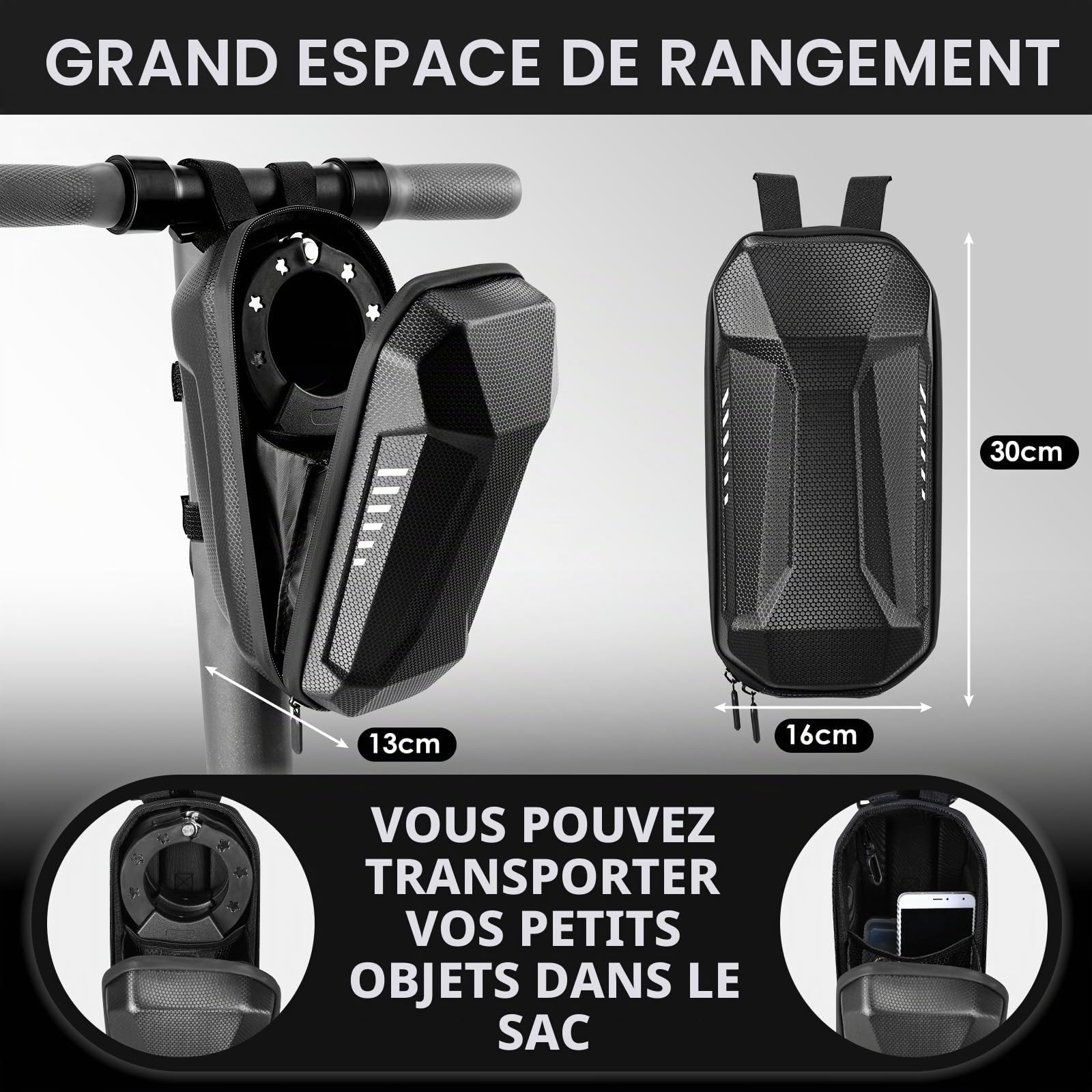 TLGREEN Antivol Trotinette Electrique, 93cm Serrure à Combinaison | 6mm Chaînes Antivol, Robuste Antivol Chaine Velo, Cadenas Trotinette avec Sac Etanche, pour les Scooter, Vélos, Moto, Portail