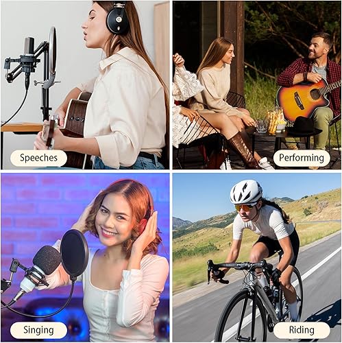 Miniatura 3 de Mic Stand Phone Holder, Adjustable Phone Holder Swivel Microphone Stand for Mobile Phones Smartphone Mount Multi Angle Rotatabe Smartphone Mic