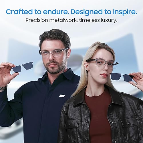 Miniatura 7 de LIMU Gafas inteligentes Gen 5, gafas AI con intérprete de IA en tiempo real – Gafas Bluetooth de oreja abierta con altavoces, construcción de