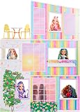 Rainbow High Color & Play 3-Story Doll House - Disegna Tutte le Pareti e i Pavimenti con Pennarelli Lavabili, il Set di Giochi in Legno Include Mobili e Accessori, Regalo Divertente. Età 4+ - 12