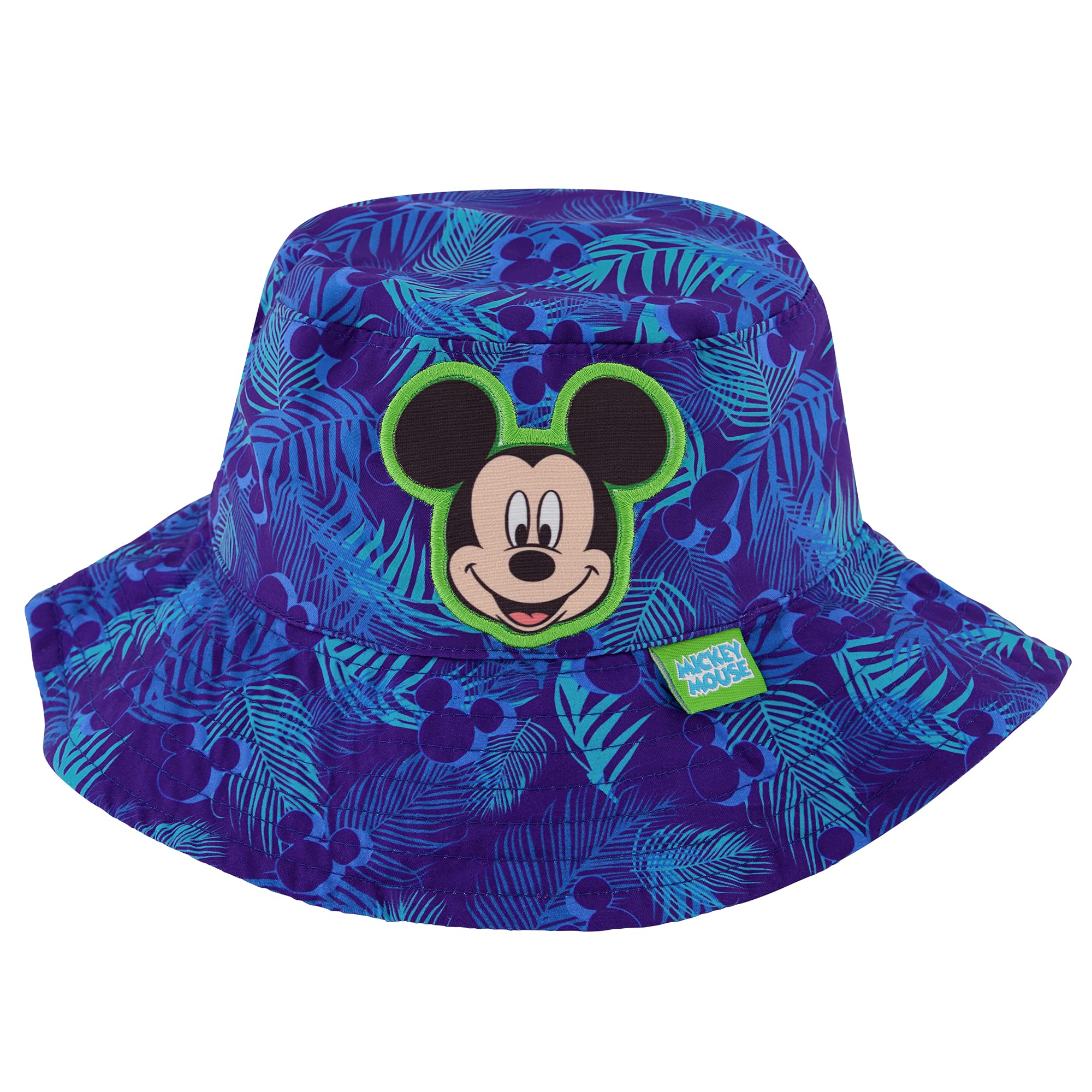 girls Disney Toddler Sunhat, Mickey Mouse Kids Bucket Hat and Matching Boys Baseball Cap for Beach, Size 2-4 Bucket Hat