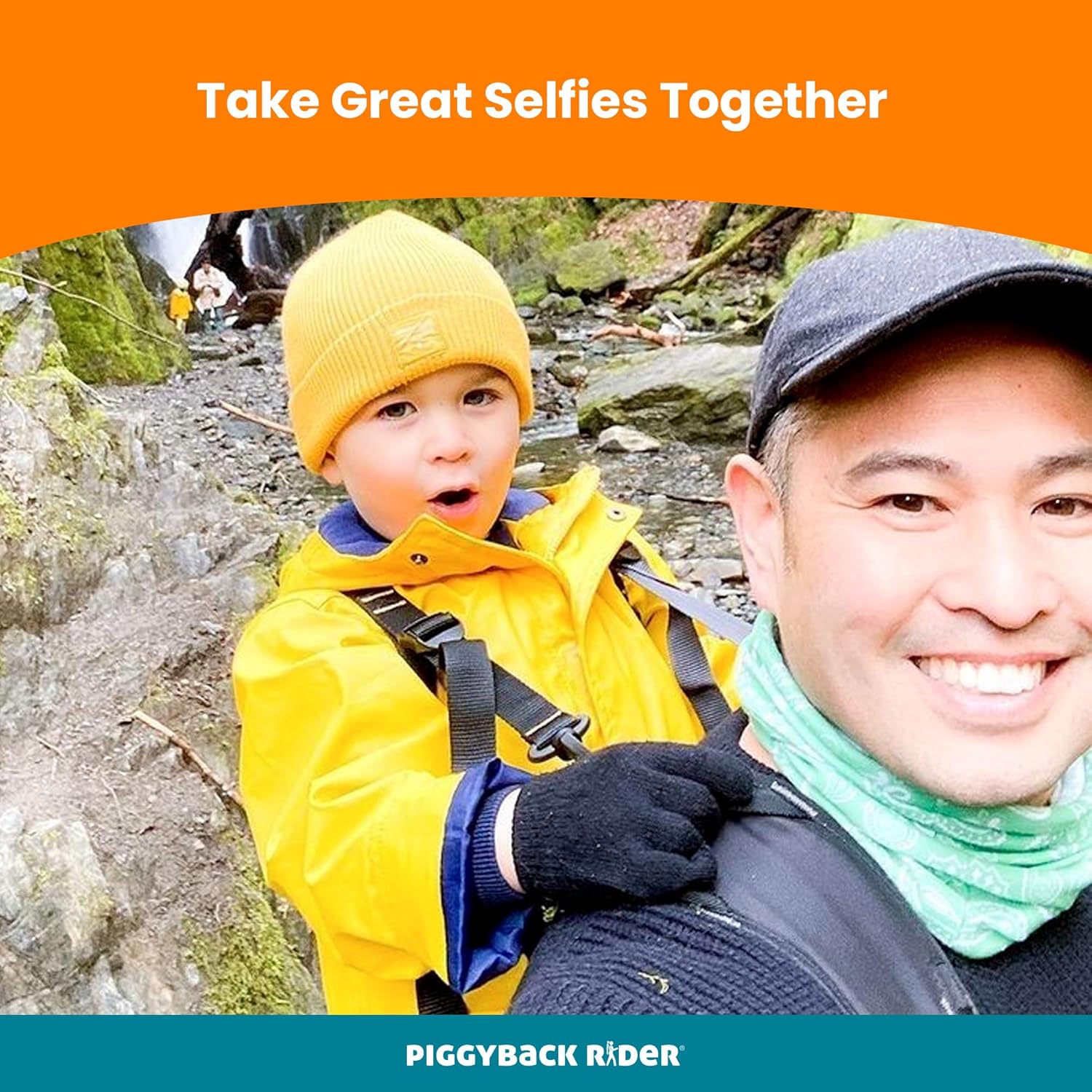 Piggyback Rider - Scout Standing Child Carrier Backpack for Events & Travel - Complete Parent & Child Set with Secure Safety Harness for Ages 2-4, Toddler Carrier Up to 50lbs