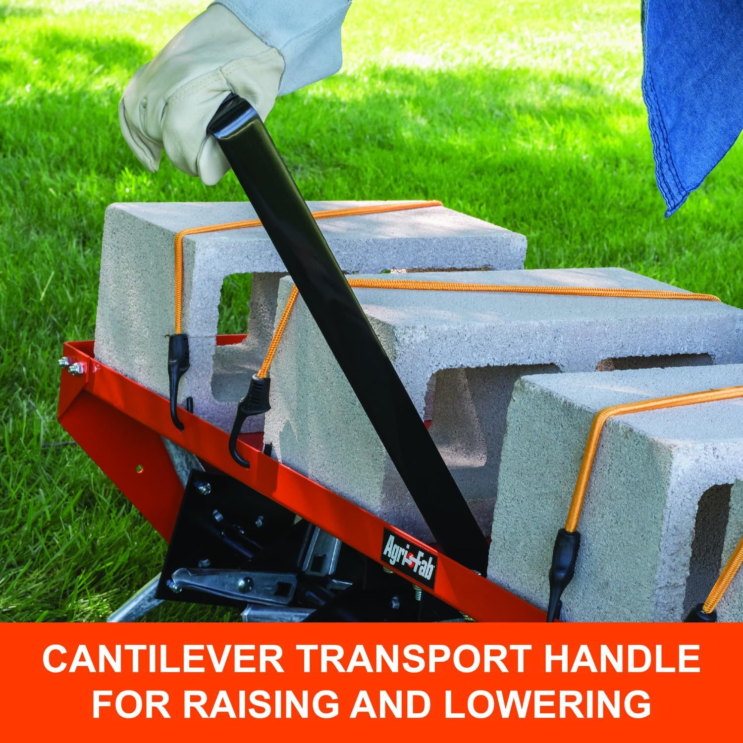 Agri-Fab 45-0299 48" Tow Behind Lawn Plug Aerator with Universal Hitch; Designed to Pull Behind Lawn & Garden Tractors