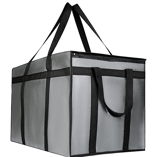musbus Premium Insulated Food Delivery Bag XXL - 23x14x15 inches Waterproof Catering Supply Bag for Hot Food Delivery - Premium Food Warmer Bag for Uber Eats and Doordash Food Delivery