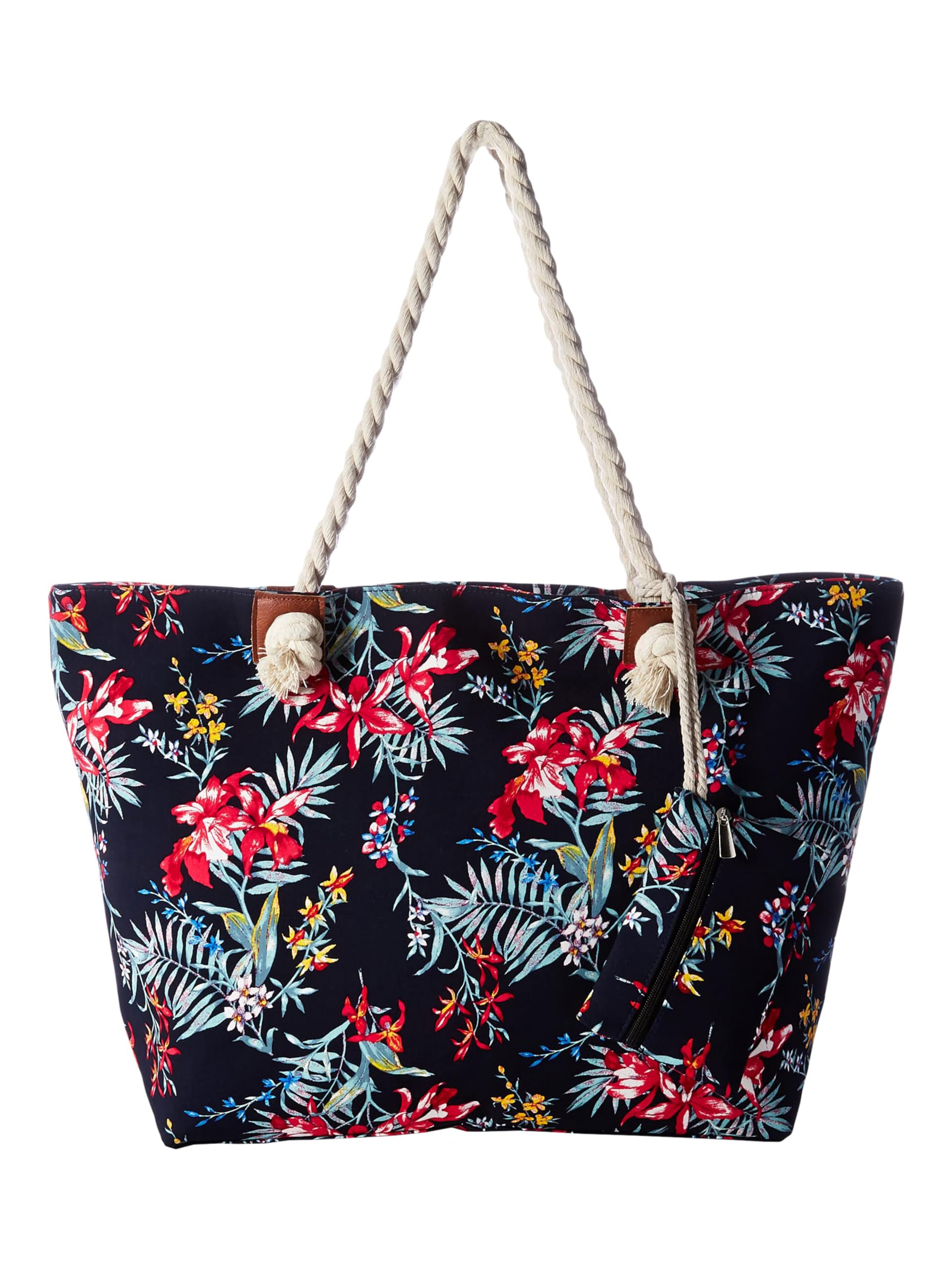 DonDon große Strandtasche XXL mit Reißverschluss - Umhängetasche Damen - große Badetasche für Urlaub vielseitige Shopper Tasche Damen für Strand Urlaub Must Haves Beach bag - Hawaii Lifestyle