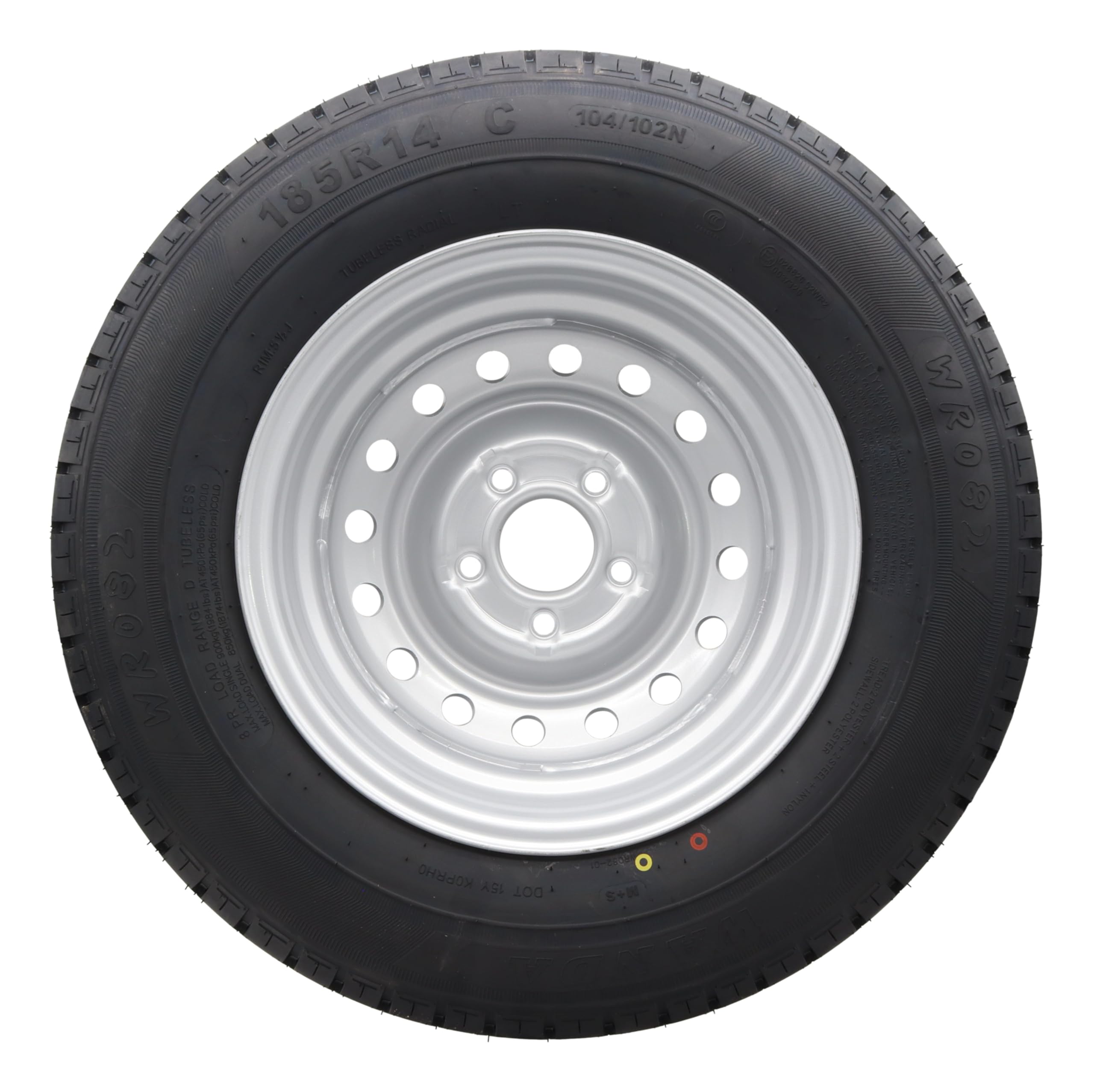 Ruota completa, 185R14C, 112 x 5, 900 kg, ruote da 14", 185/14 R 14 C, per rimorchio e trailer