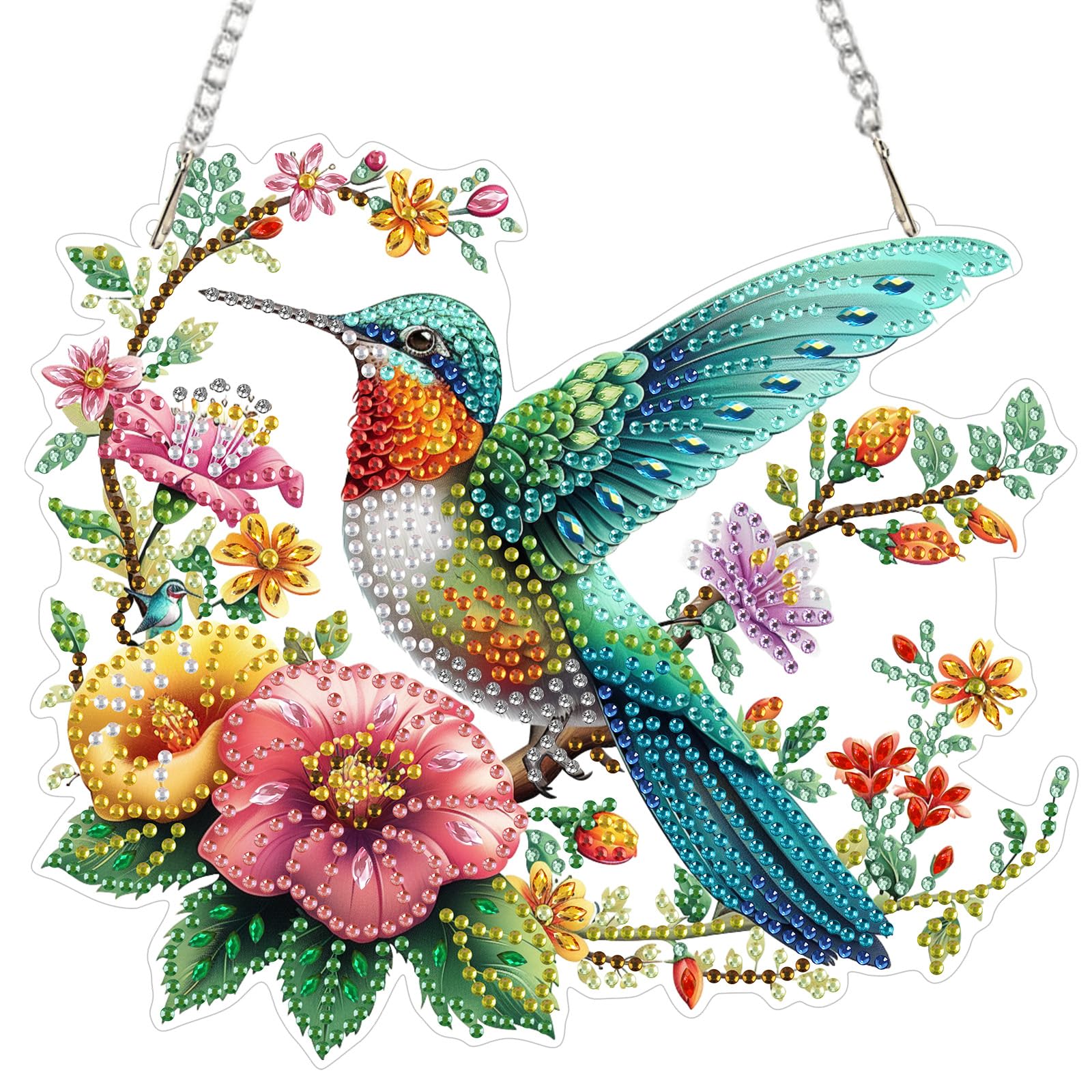 DIY Diamond Painting Kit - Colorful Bird Art -17