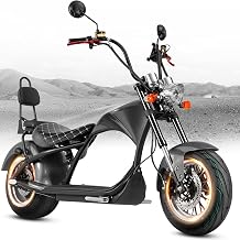 eAhora M1 2-Seater Electric Motorcycle for Adult, 2000W 37 MPH,60V 30Ah
