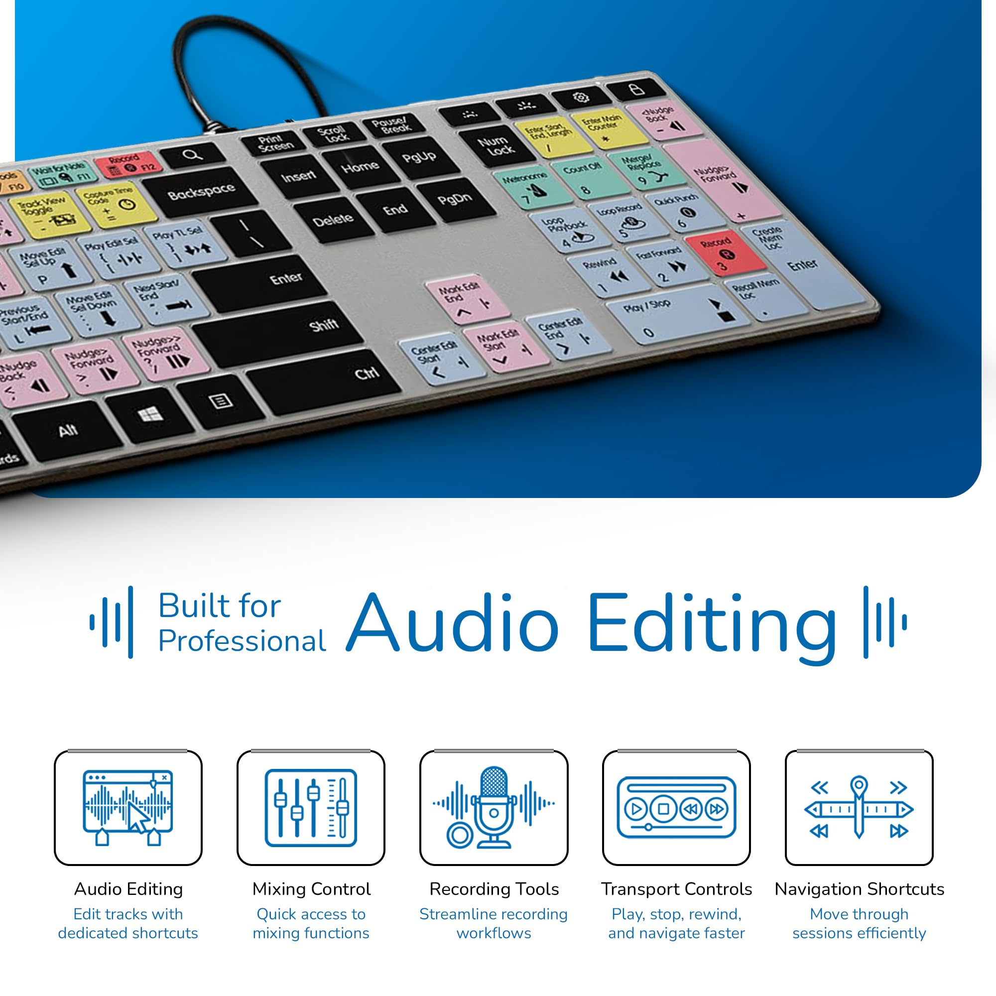 Amazon | KB Covers Pro Tools ショートカットバックライト