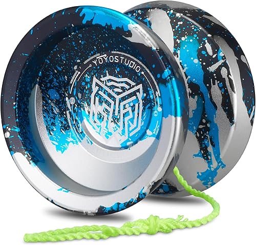 Miniatura 9 de YOYOSTUDIO Yoyo profesional sensible Yoyo H17, Yoyo de metal de doble propósito para niños principiantes, rodamiento Yo Yo que no responde para