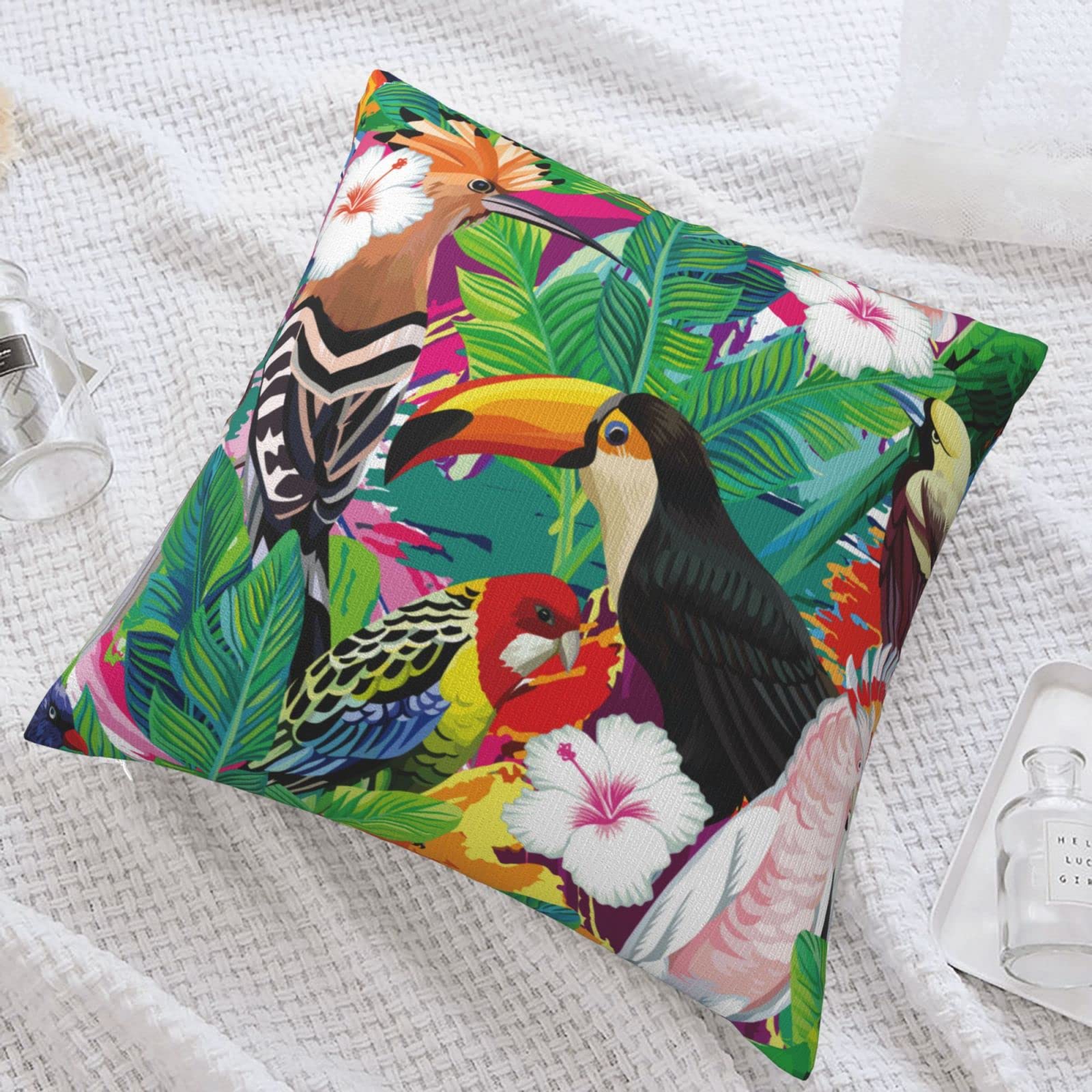 Federe Cuscini Bohémien Copricuscini per Divano 45x45 Cotone Verde Salvia Moderno Casale Intrecciato Strutturato Quadrate Fodera per Cuscino per Divano Camera da Letto Sedia di Casa Set di 2