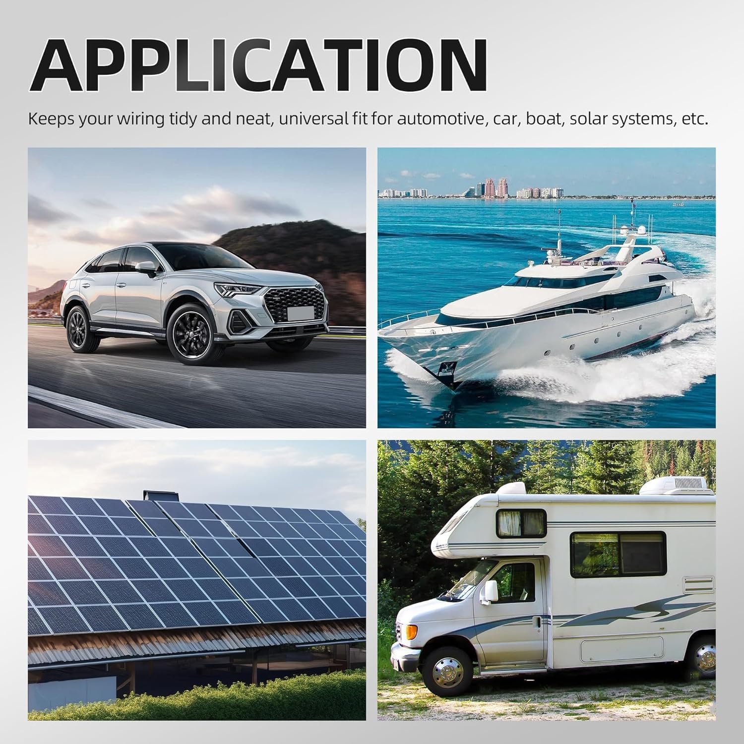 Sbarra di Distribuzione12V,Rame Stabile 600A con 4 Morsetti per Batteria M10, con Copertura 48V DC, per Auto, Barca, Marina, Caravan, Camper(Rosso)