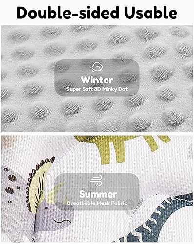 Miniatura 2 de Inserto de asiento de automóvil infantil con cojín extraíble para bebé prematuro recién nacido, inserto reversible para asiento de automóvil,