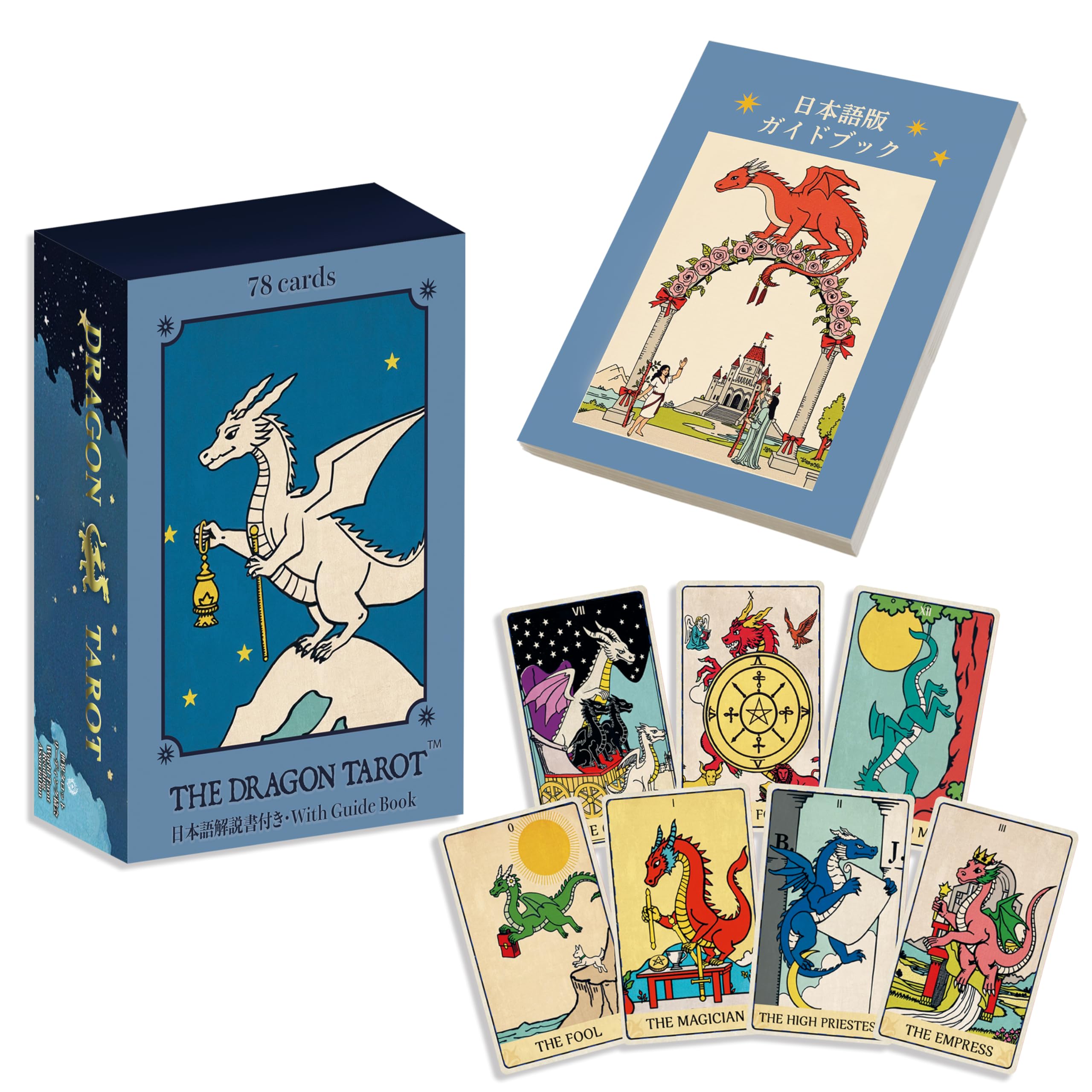 Amazon.co.jp: ドラゴン タロット Dragon Tarot 78枚 ライダー版準拠