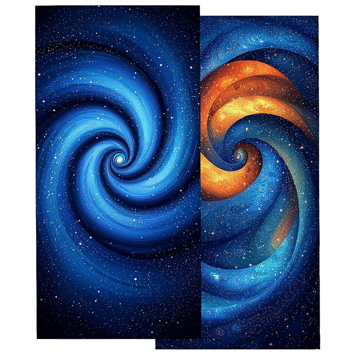 Telo Mare Microfibra, Telo Mare Grande 100x220cm 2 Pezzi, Asciugamano Palestra Donna Asciugatura Rapida, Antisabbia Asciugamano Microfibra, Leggero Asciugamani Palestra per Regalo (Vortice) -4328