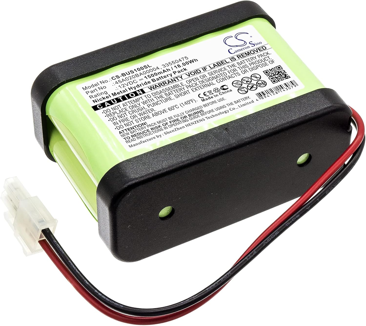 Cameron Sino Battery for Besam Unislide II Sliding Door, Unislide Sliding Door PN:Besam 33550475, 45A020BA00004 1500mAh / 18.00Wh