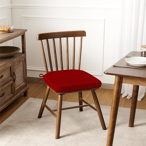 Miniatura 7 de downluxe Cojines para sillas de interior para sillas de comedor, almohadillas de espuma viscoelástica texturizadas suaves y cómodas para sillas de