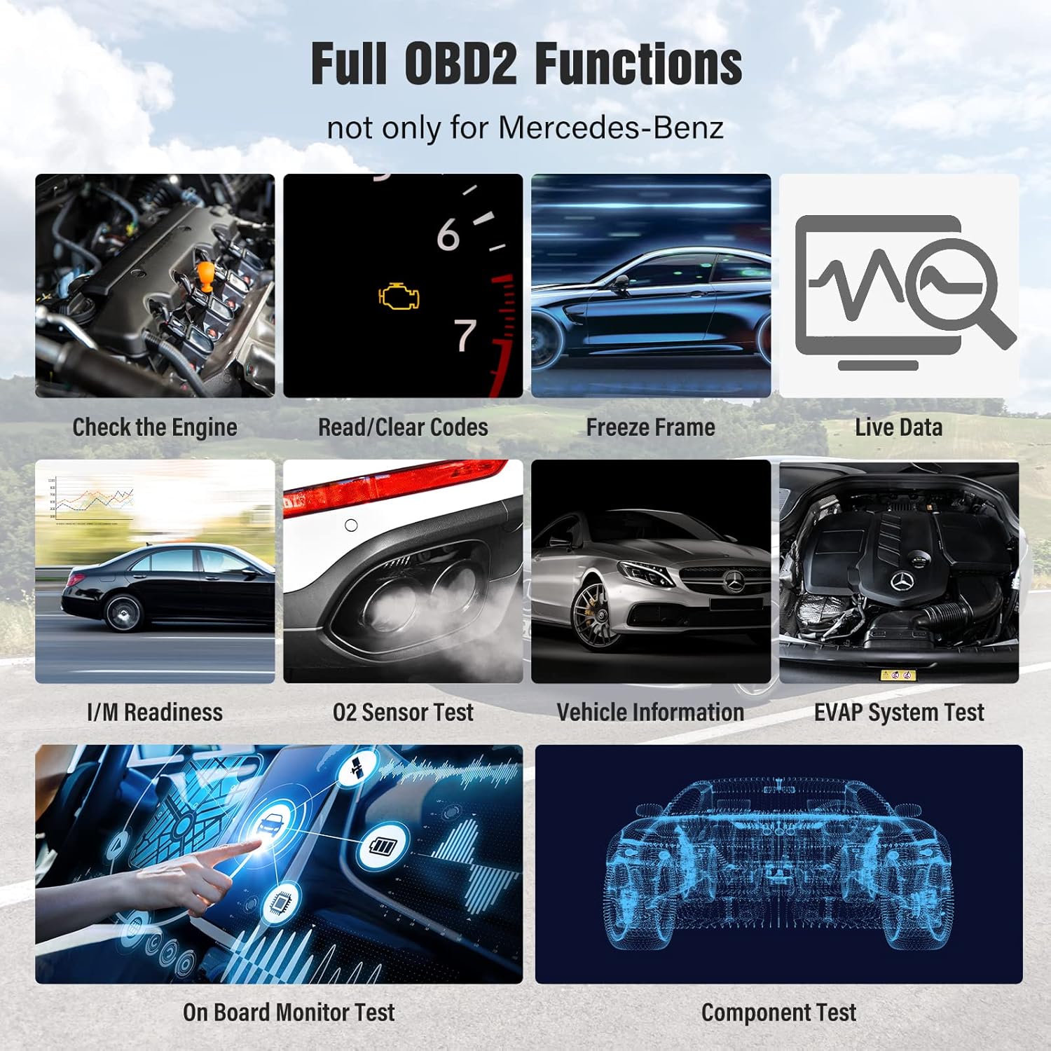 Launch Code Reader, All Systems Bi-Directional Professional Automotive Diagnostic Scan Tool