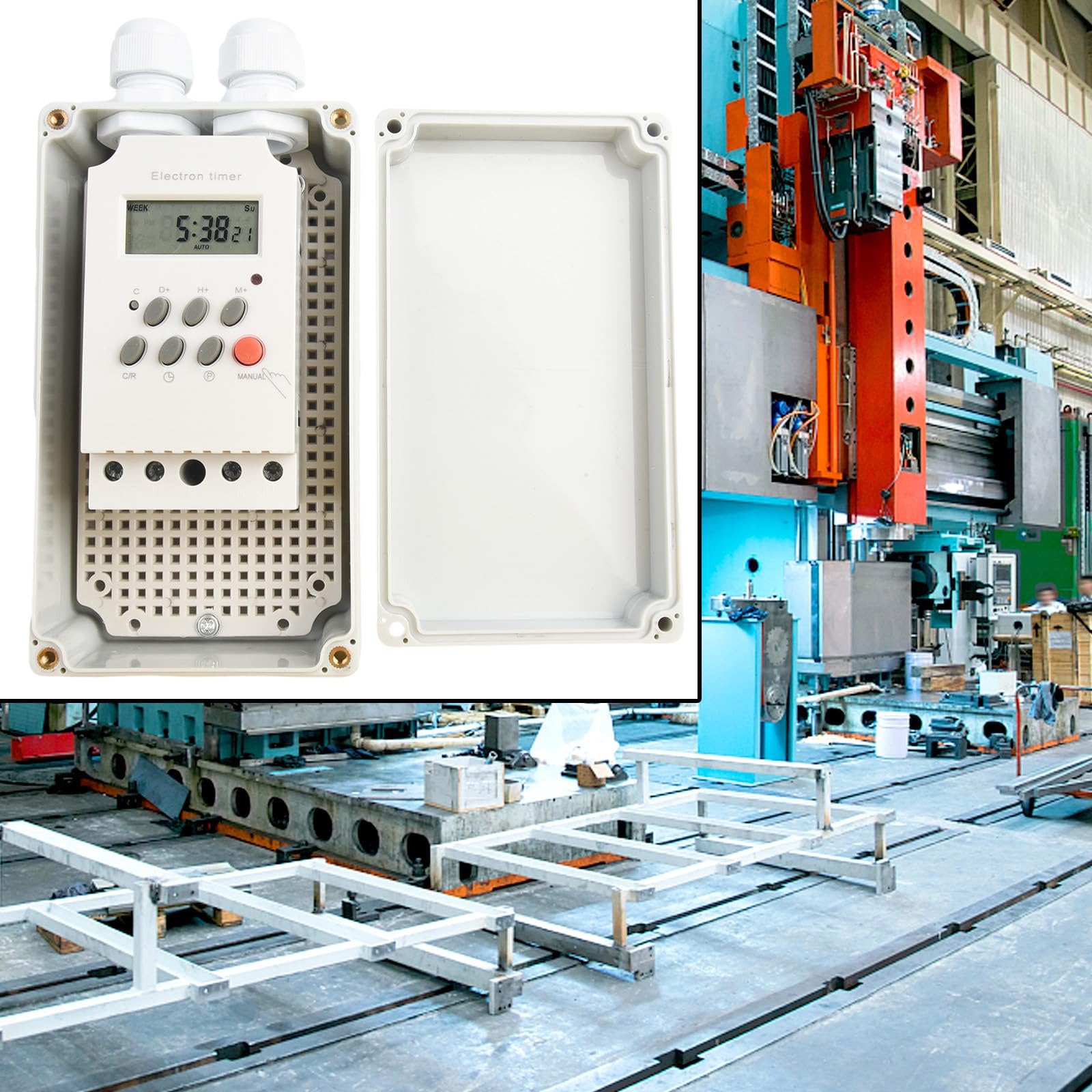 Temporizador digital de 230V CA y 30A impermeable IP65 con memoria
