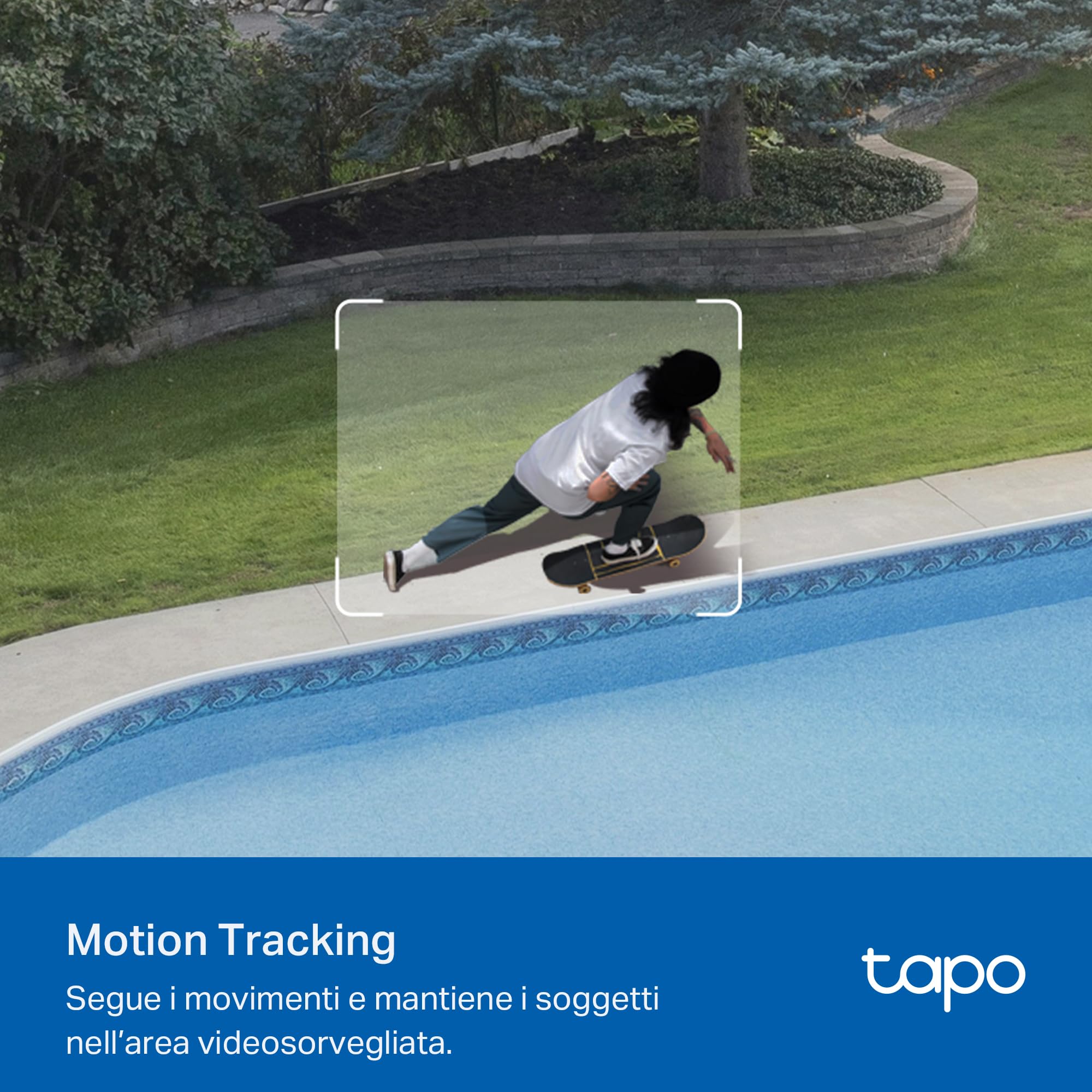 Tapo C530WS Telecamera Wi-Fi Esterno 3K 5MP 360° Visione Notturna a Colori Starlight Rilevamento AI IP66 Wi-Fi Ethernet Allarme Sonoro Luminoso MicroSD 512 GB