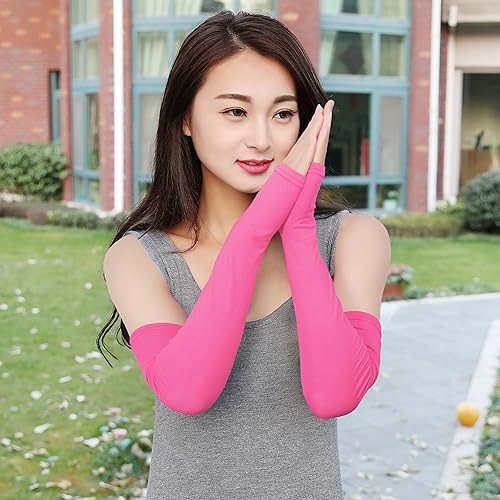 Miniatura 2 de Guantes Bellady para exteriores, manga larga, bloqueadores del sol, sin dedos para mujer