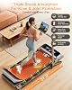 Walking Pad with 15% 12-Level Auto Incline, Treadmill for Home Foldable, 450 Lbs Capacity Ui Screen, Rayspace 3.5HP Quiet Under Desk Treadmill, Speaker, App & Remote Control