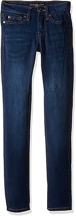 Gap Jeans De Mezclilla Ajustados Para Niñas, Índigo