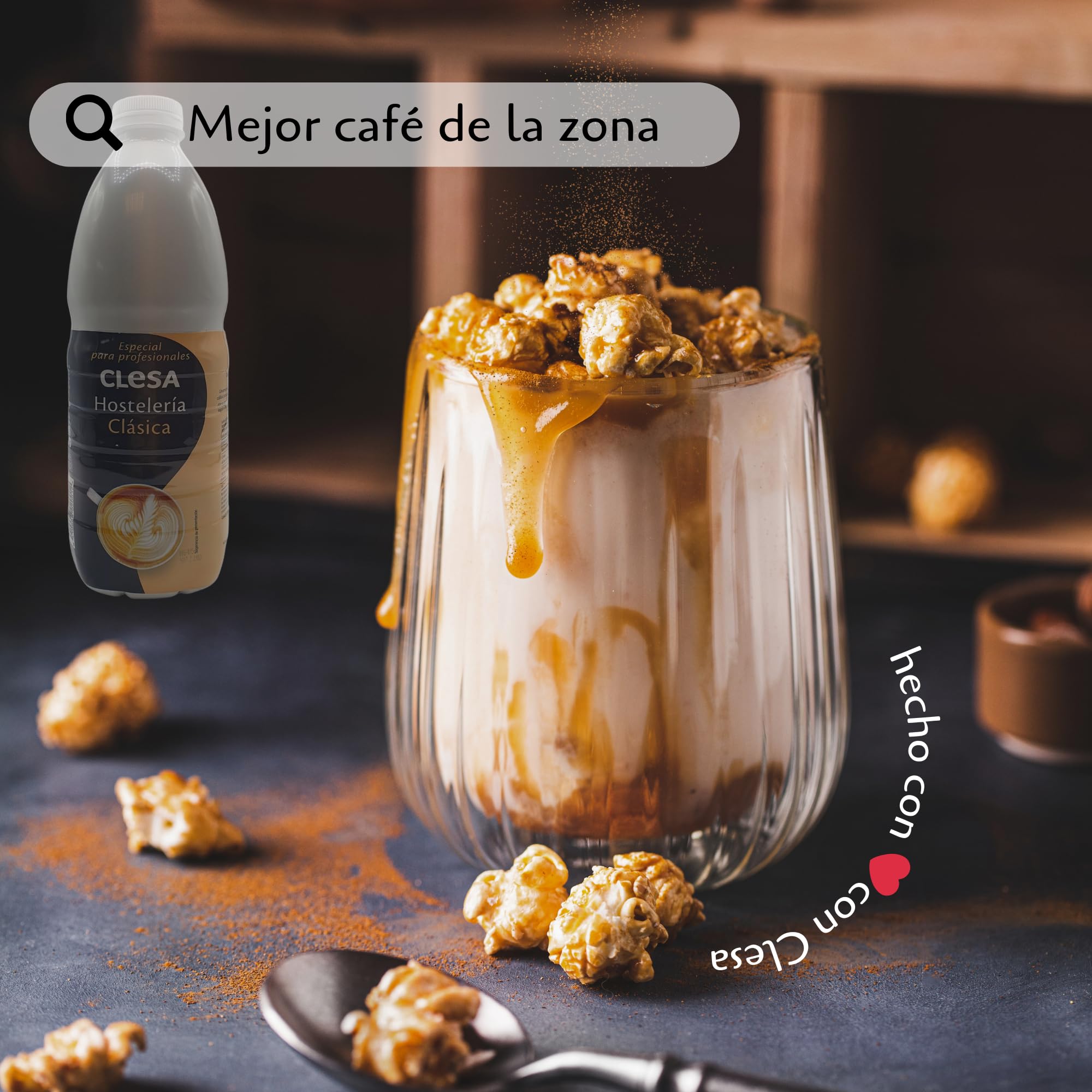 Leche Clesa SemiDesnatada Especial Hosteleria - 6 Botellas de 1,5 Litros - 100% Leche Gallega - 9 Litros Leche Especial profesionales [CLESA]