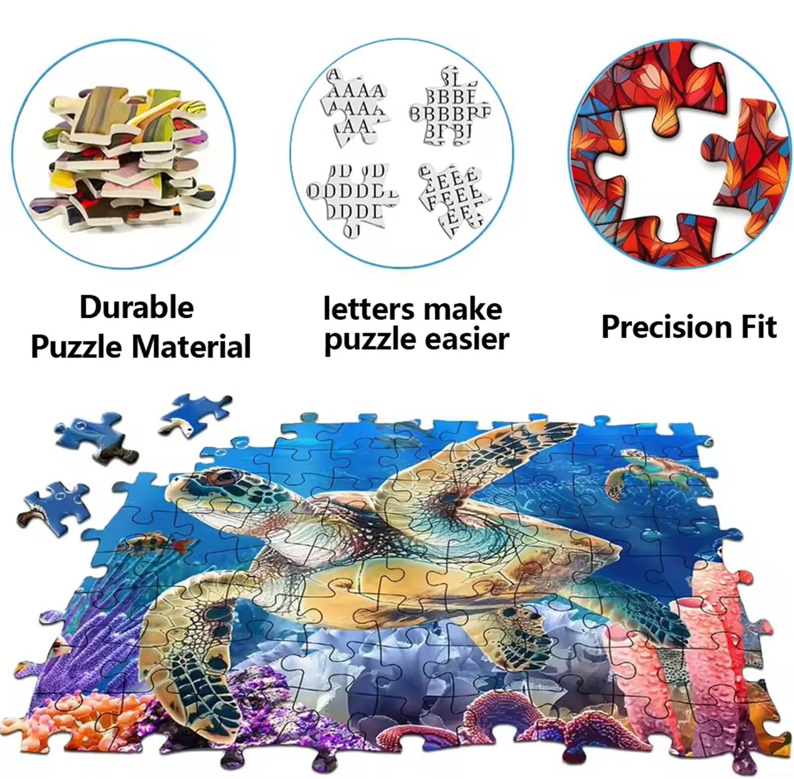 Puzzle da 1000 pezzi per Adulti e Bambini, puzzle Impossibili 1000 pezzi, Jigsaw puzzles adulti E famiglie, Gioco Impegnativi, Regalo per Amore e Amico(65x65cm,Gatto fiocco di neve)