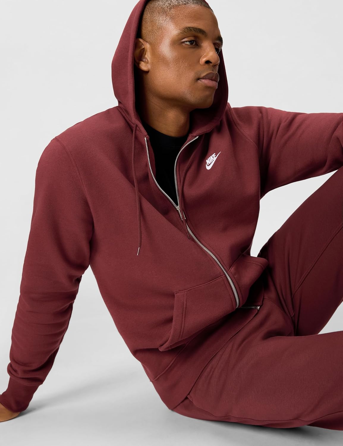 Nike Men's Club Full-Zip Fleece Hoodie - Image 3