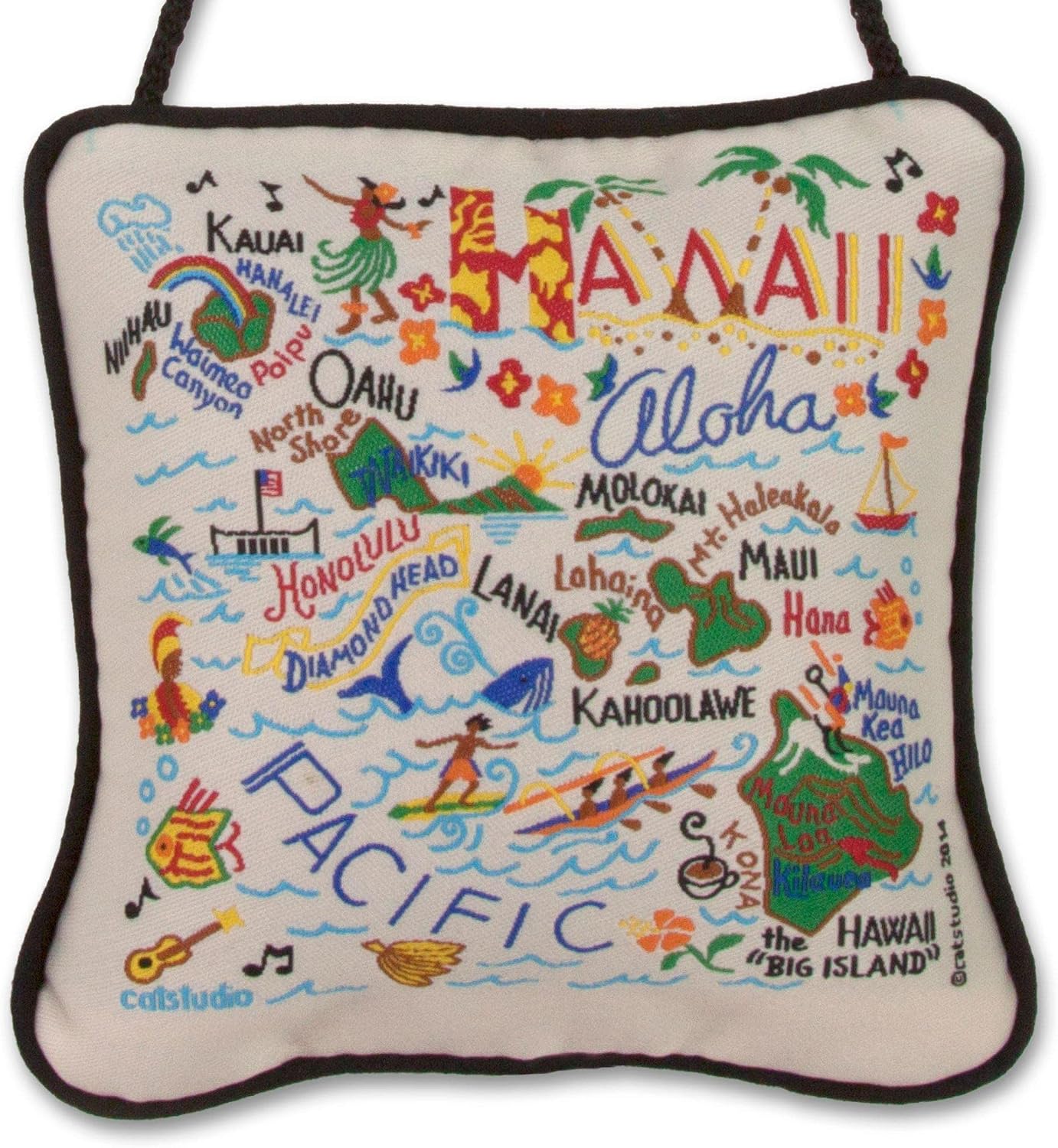 catstudio Hawaii Mini Pillow Christmas Ornament | Wonderful and Decor