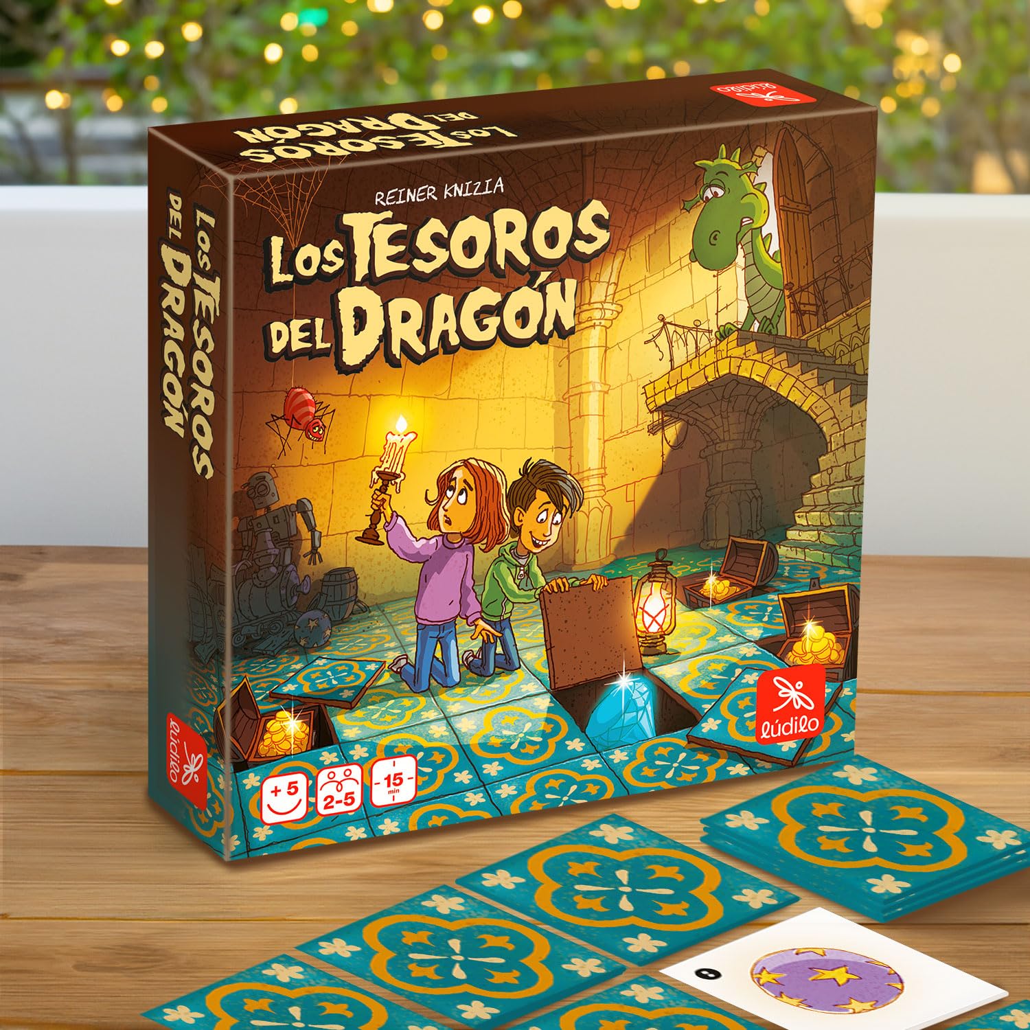 Ludilo - Memory Los Tesoros del Dragón | Juegos De Mesa Niños 5 Años O Más Premiado | Juegos Educativos Niños 5 Años O Más De Altas Capacidades | Juego De Mesa De Memoria | Regalo para Niños
