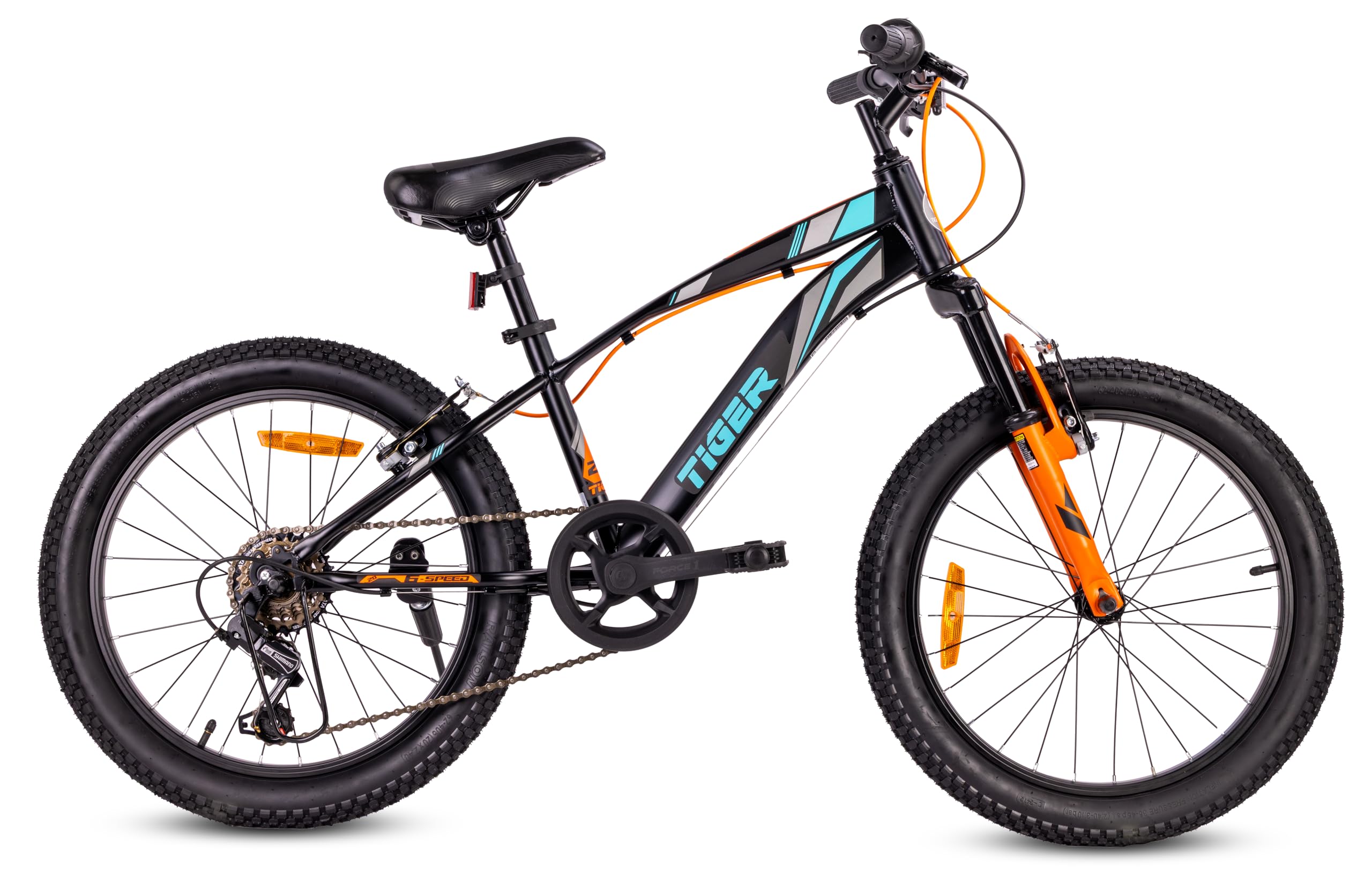 Tiger Bike Bicicleta Infantil 20 Pulgadas tamaño de Rueda a Elegir 6 velocidades Shimano Bicicleta para niños de 6 a 10 años Altura Ajustable