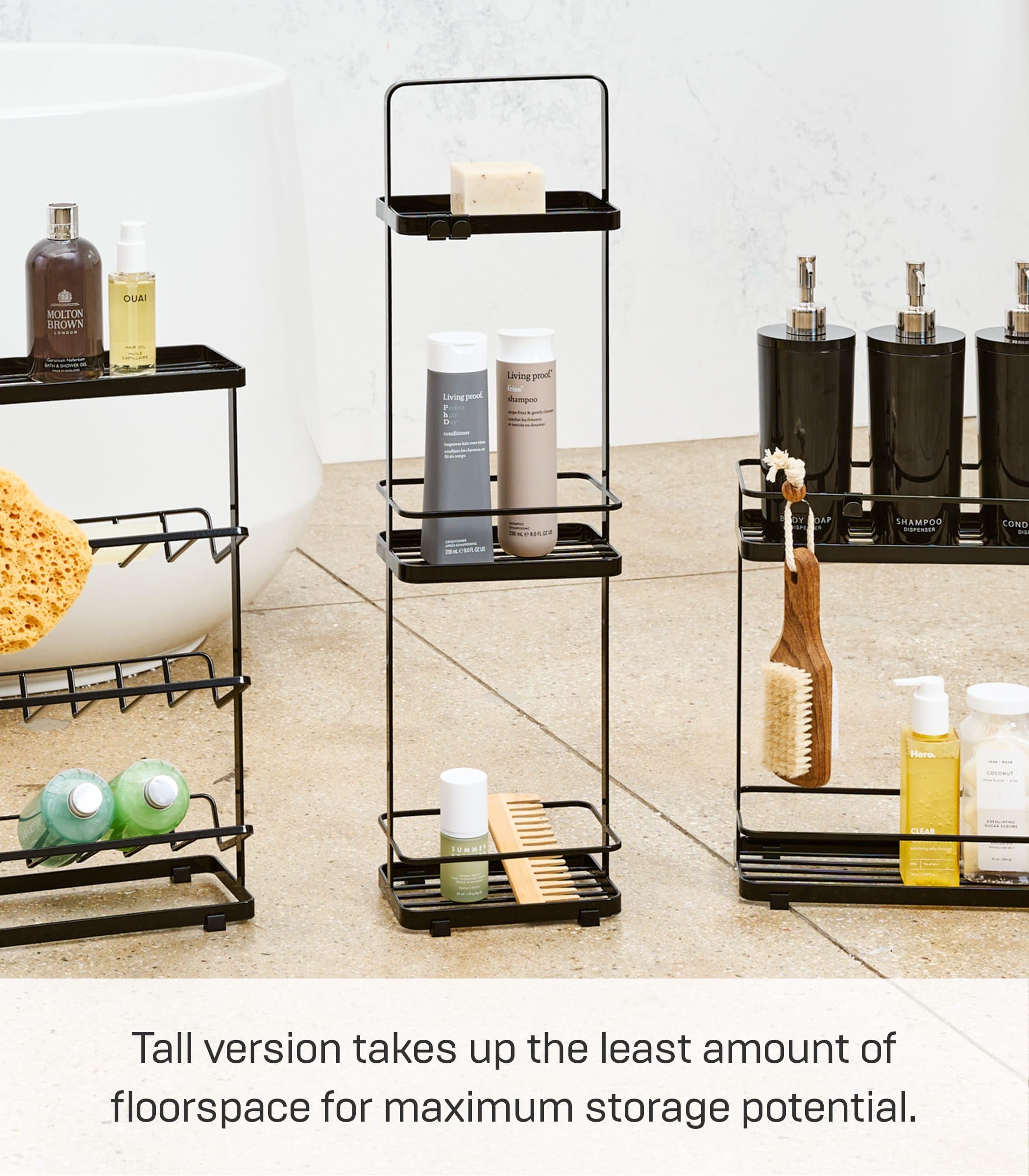 YAMAZAKI 6635 TOWER 3Tiered Rack, black, Steel, 18 x 12 x 67 cm