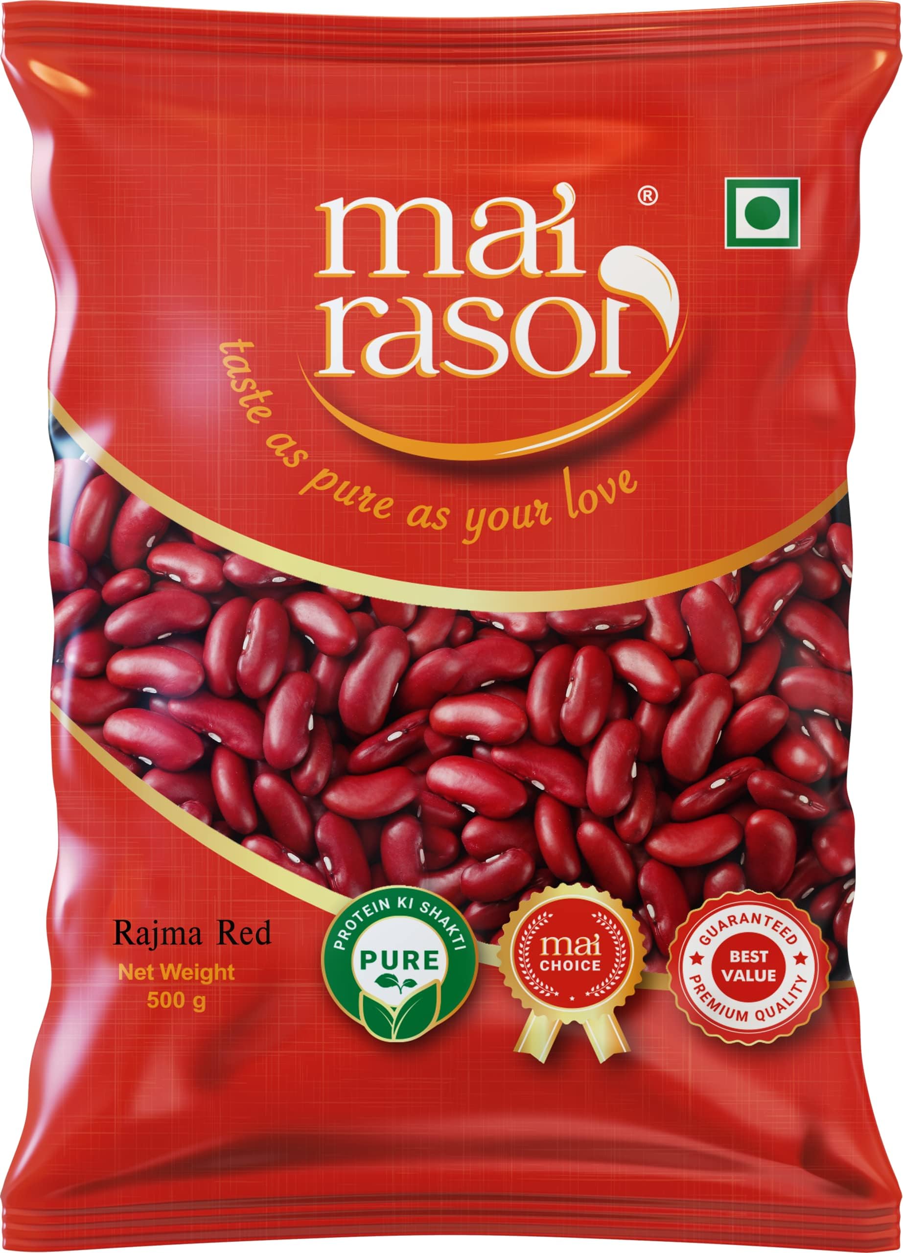 MAI RASOI Rajma Red 500 grams Pouch