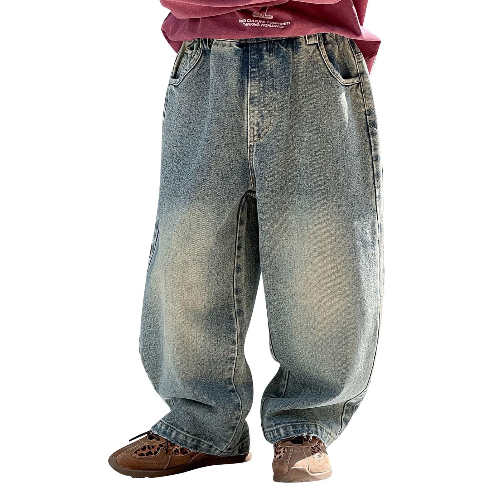 Pantalones vaqueros infantiles rectos para evitar rozaduras 8