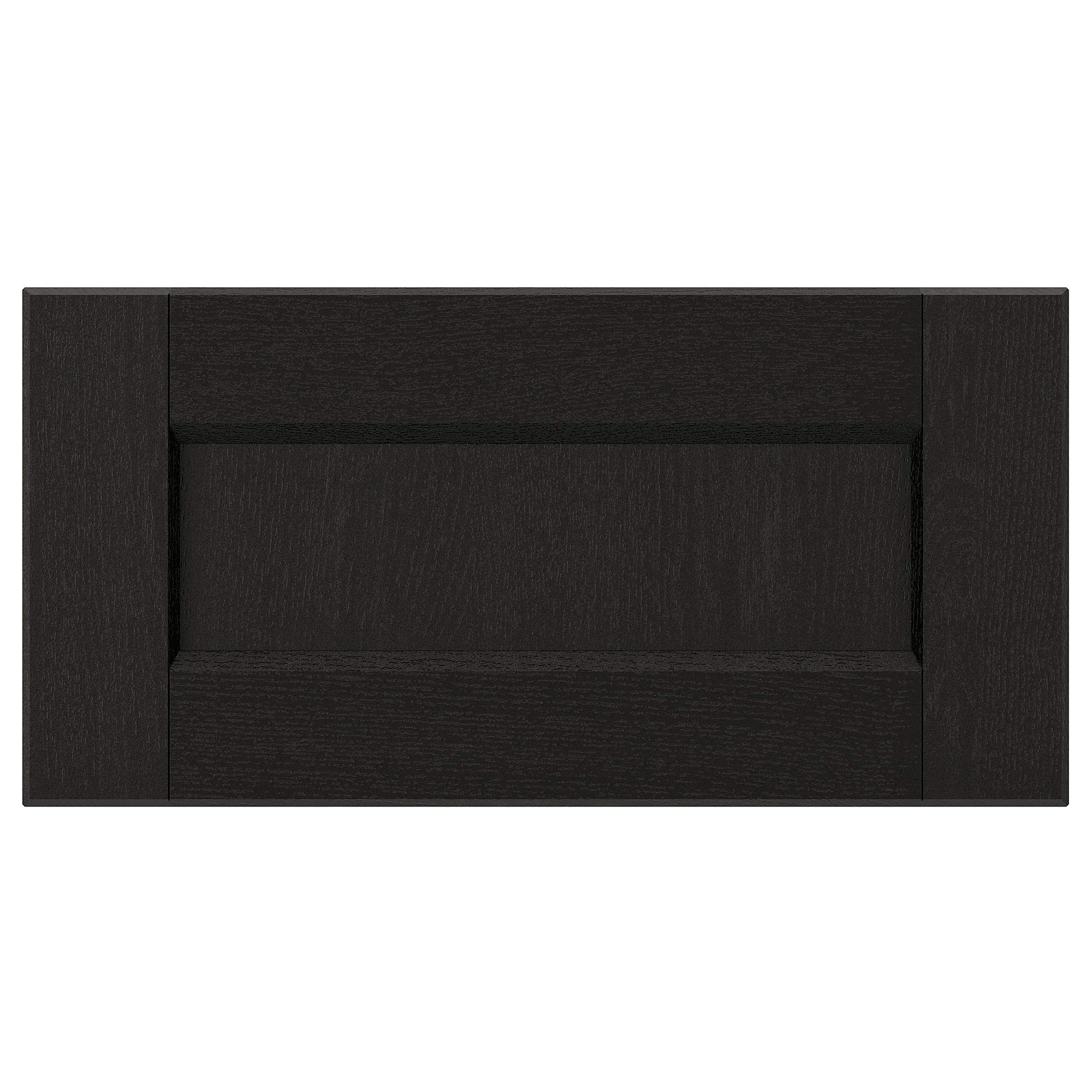 Façade de tiroir teinté noir LERHYTTAN 40x20 cm pour meuble de cuisine
