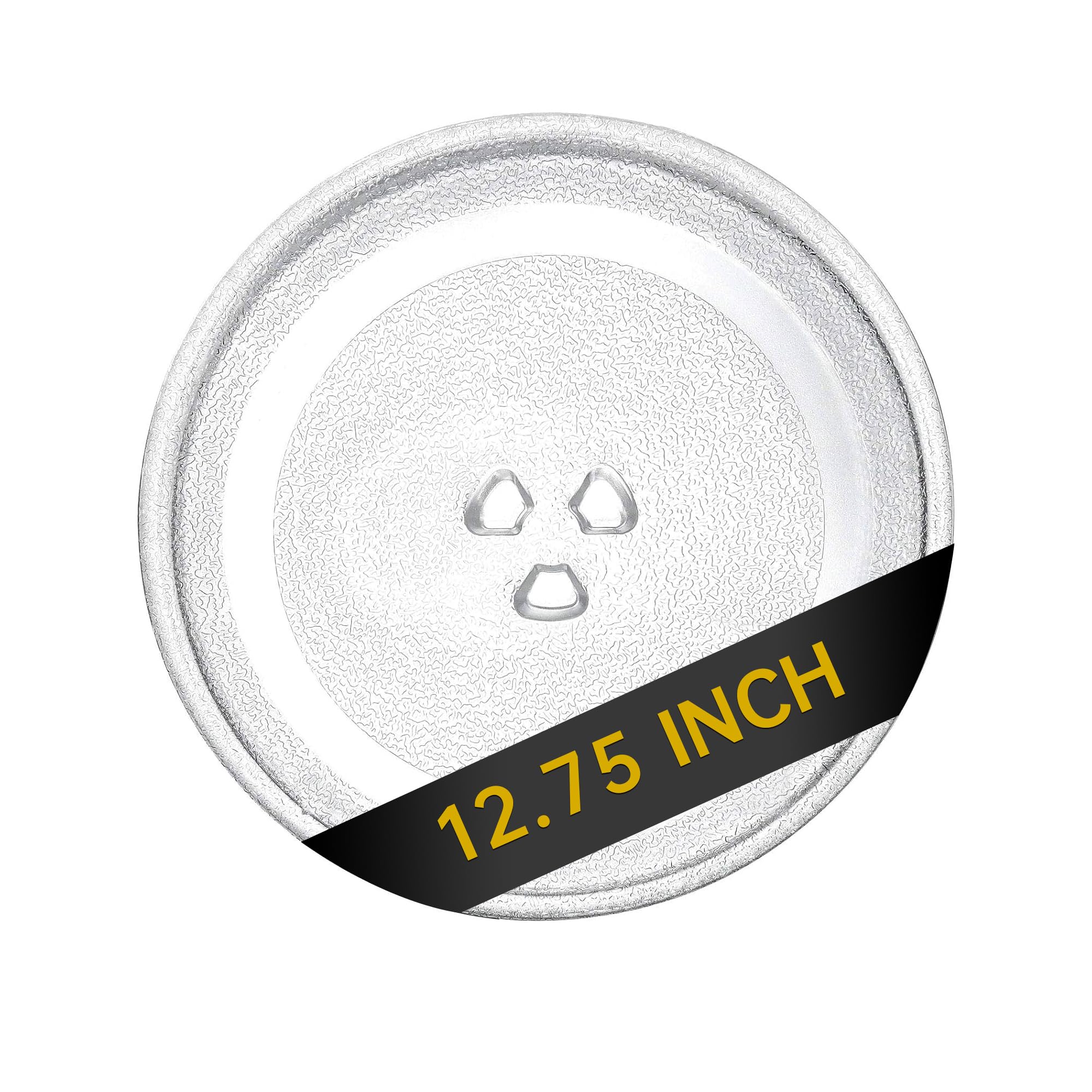 12.75" Microwave Glass Turntable Plate, 12.75" / 32.4cm Microwave Tray Replacement Glass Plate, Glass Tray Replacement for LG, GE, Magic Chef, Hotpoint, Panasonic, Kenmore, etc